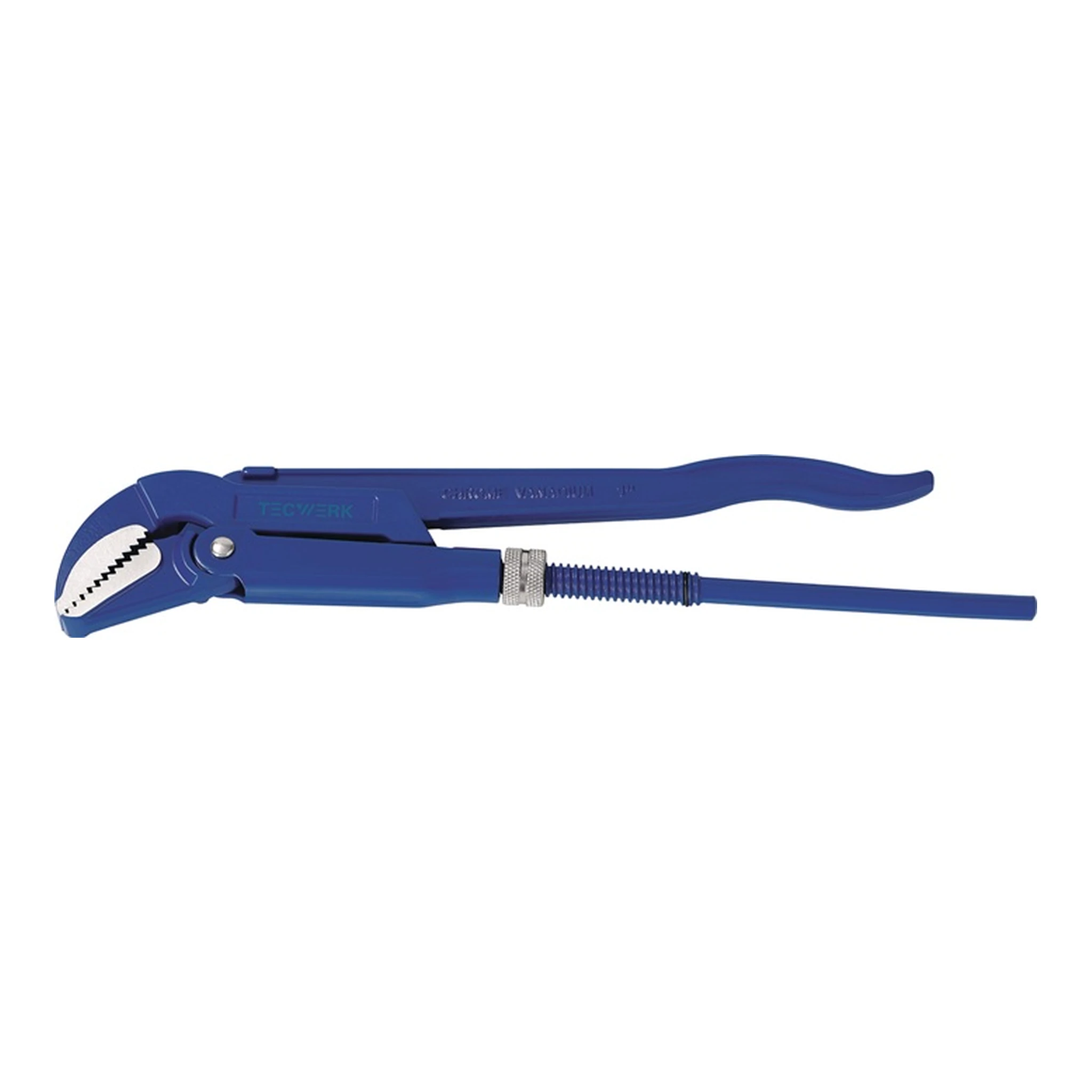 TECWERK | Eckrohrzange | Gesamtlänge 320 mm Spannweite 0-55 mm für Rohre 1 ″