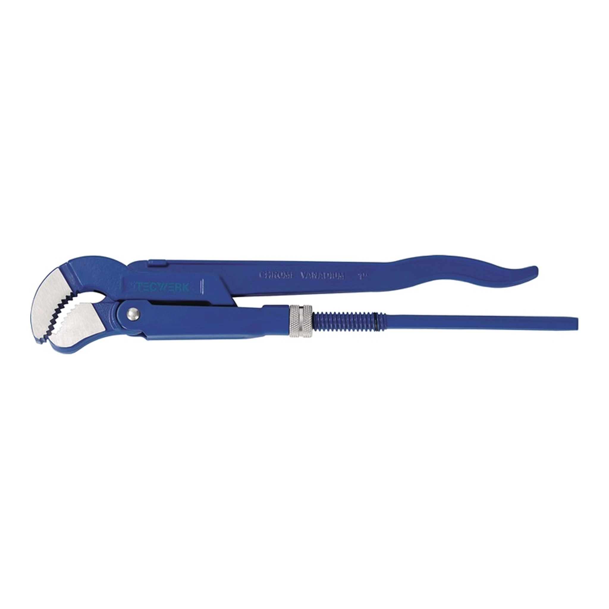 TECWERK | Eckrohrzange | Gesamtlänge 330 mm Spannweite 0-40 mm für Rohre 1 ″