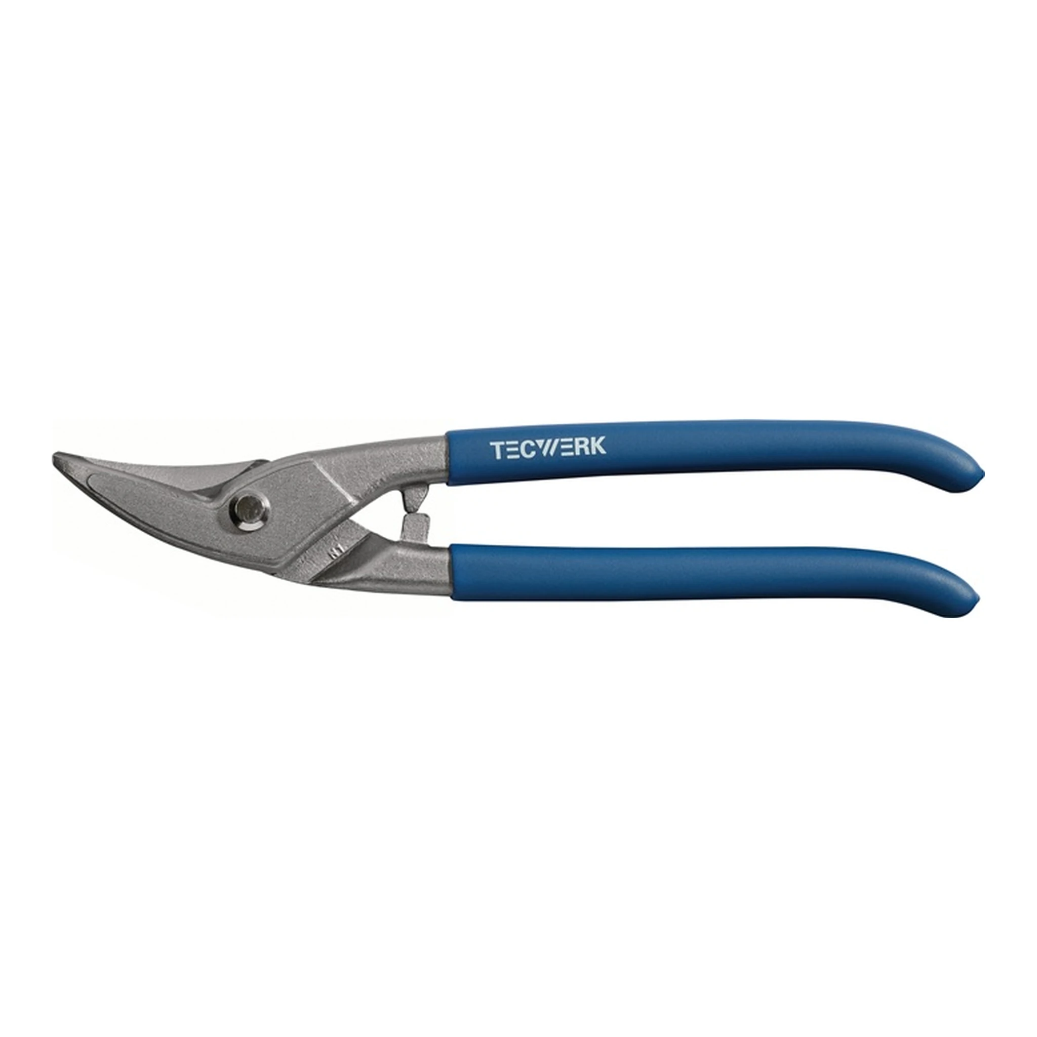 TECWERK | Lochschere | Gesamtlänge 250 mm links Stahl max. 1 mm Edelstahl max. 0,5 mm