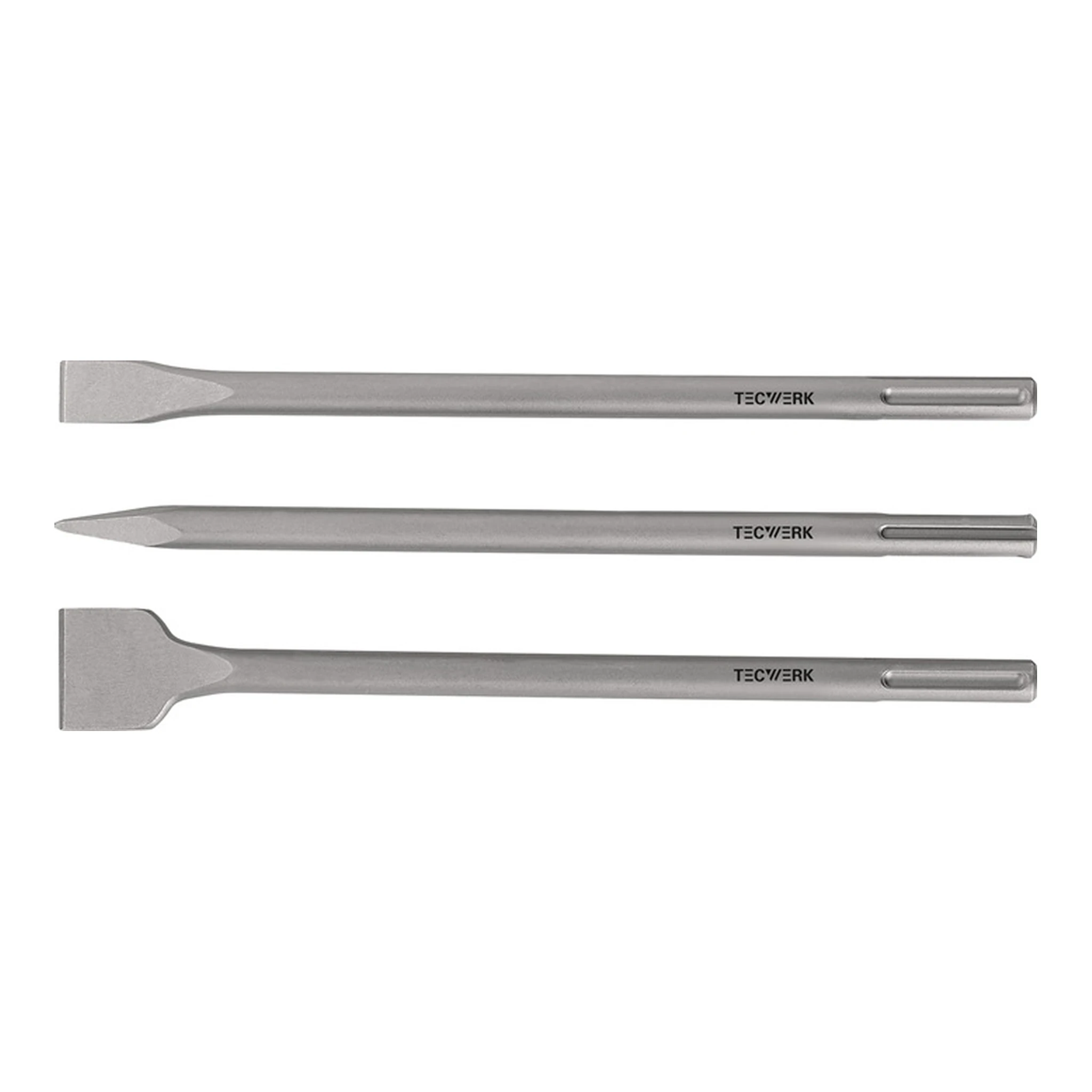 TECWERK | Einsteckwerkzeug-Set | SDS-max 3-teilig Länge 400 mm