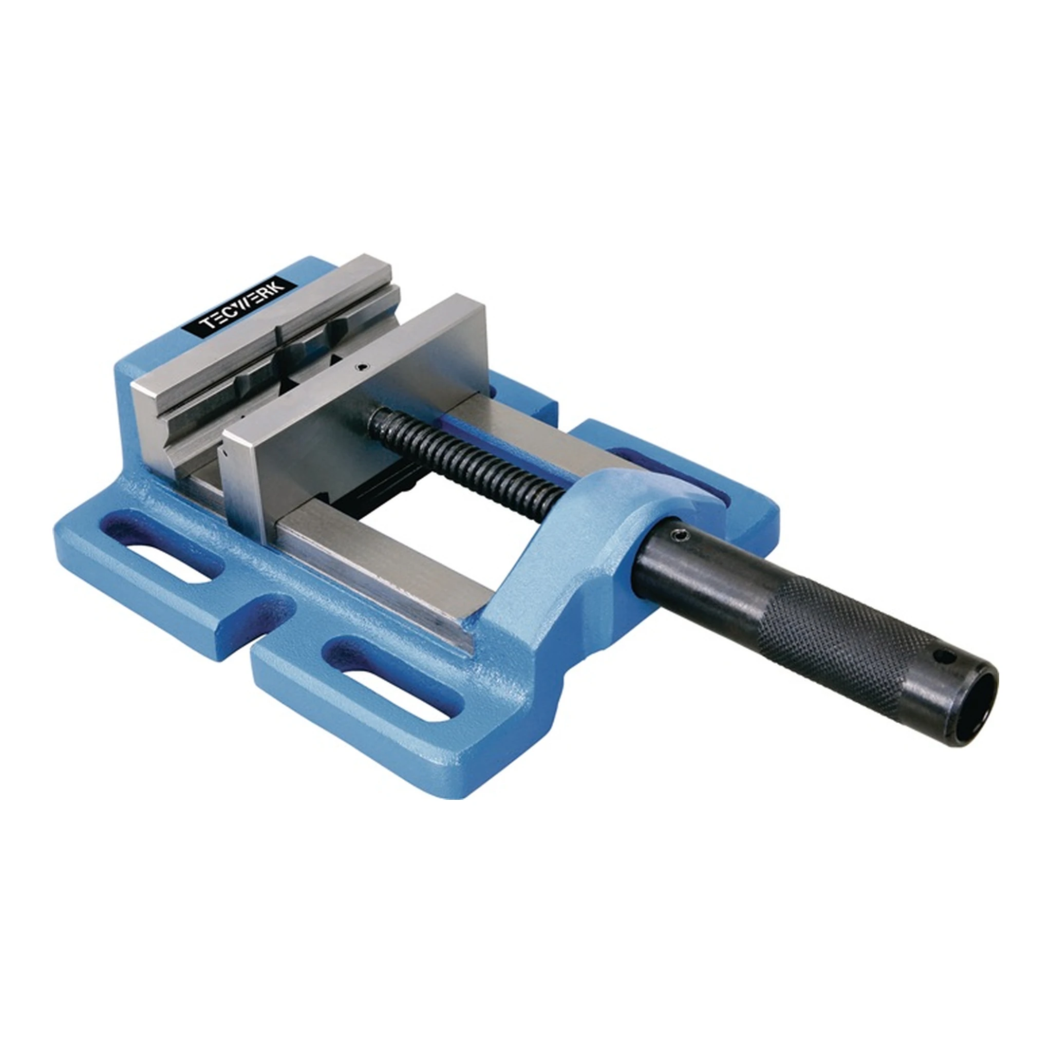 TECWERK | Bohrmaschinenschraubstock | Backenbreite 75 mm