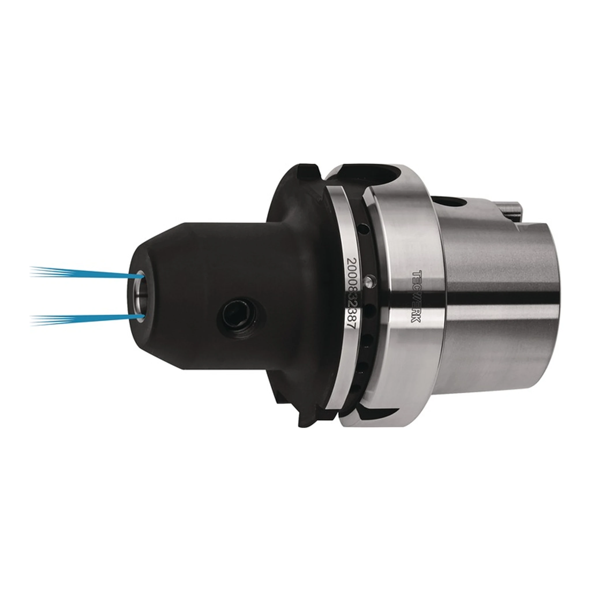 TECWERK | Flächenspannfutter DIN 69893A Weldon | Spann-Ø 10 mm HSK-A63