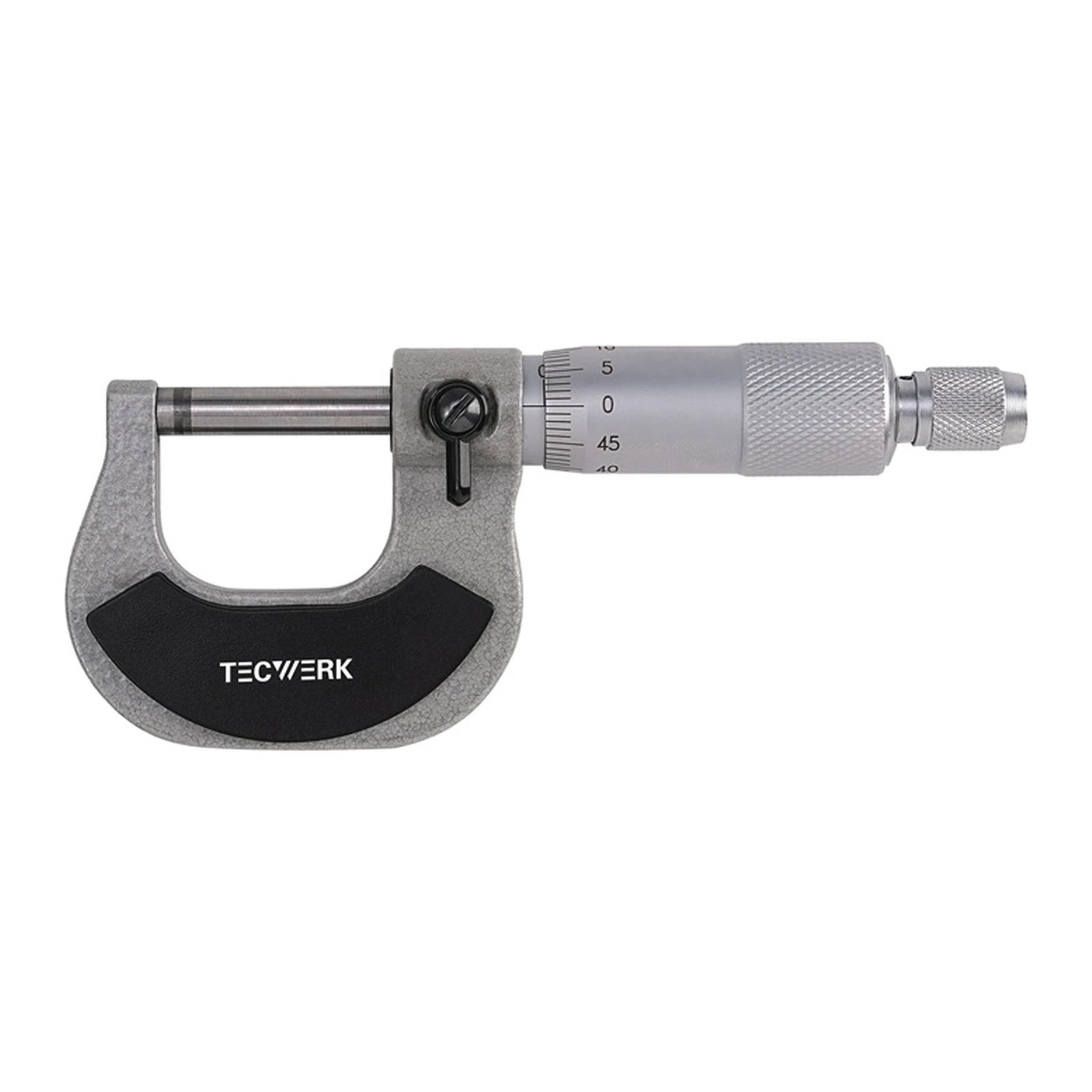 TECWERK | Bügelmessschraube DIN 863/1 | 0-25 mm Spindel-Ø 6,5 mm