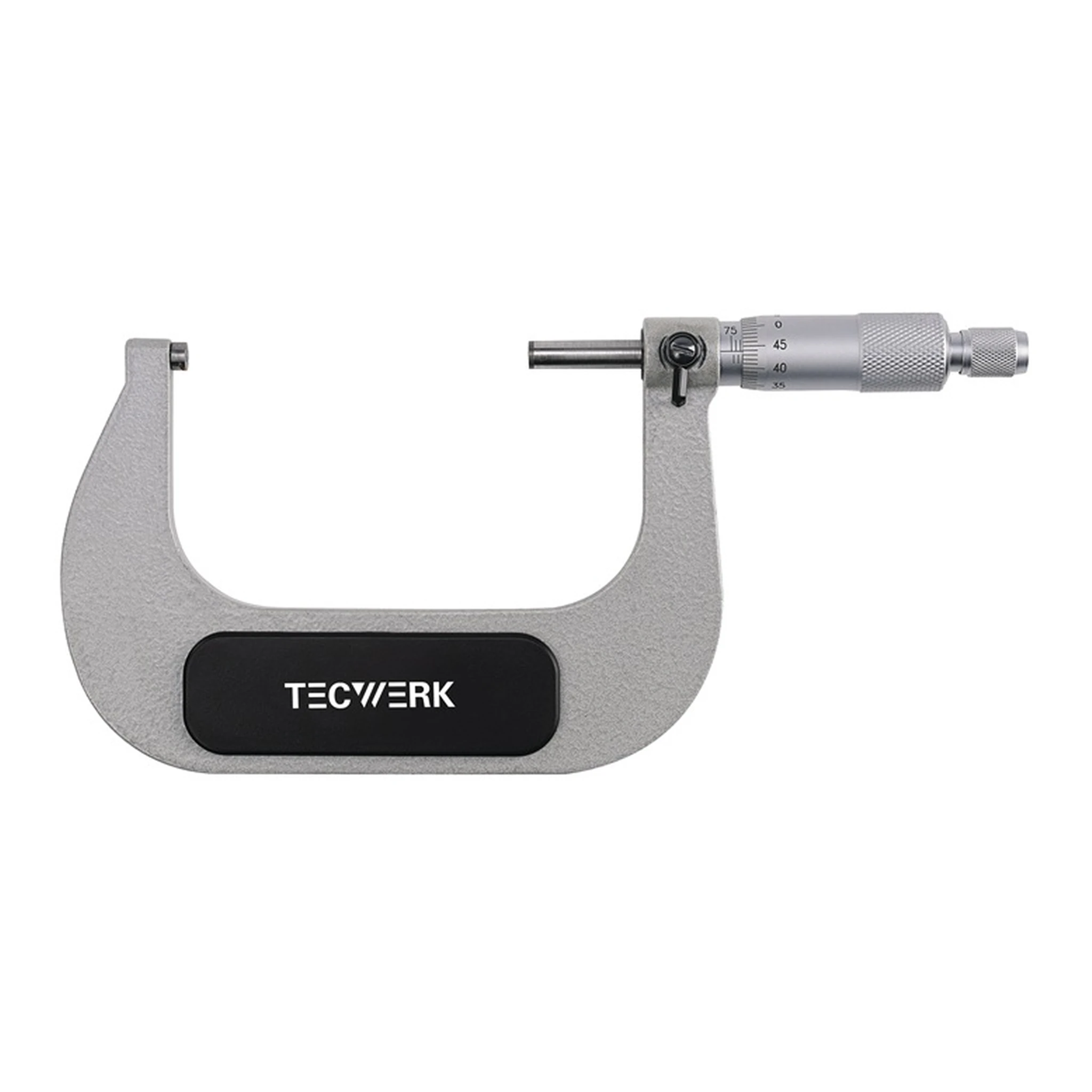 TECWERK | Bügelmessschraube DIN 863/1 | 75-100 mm Spindel-Ø 6,5 mm