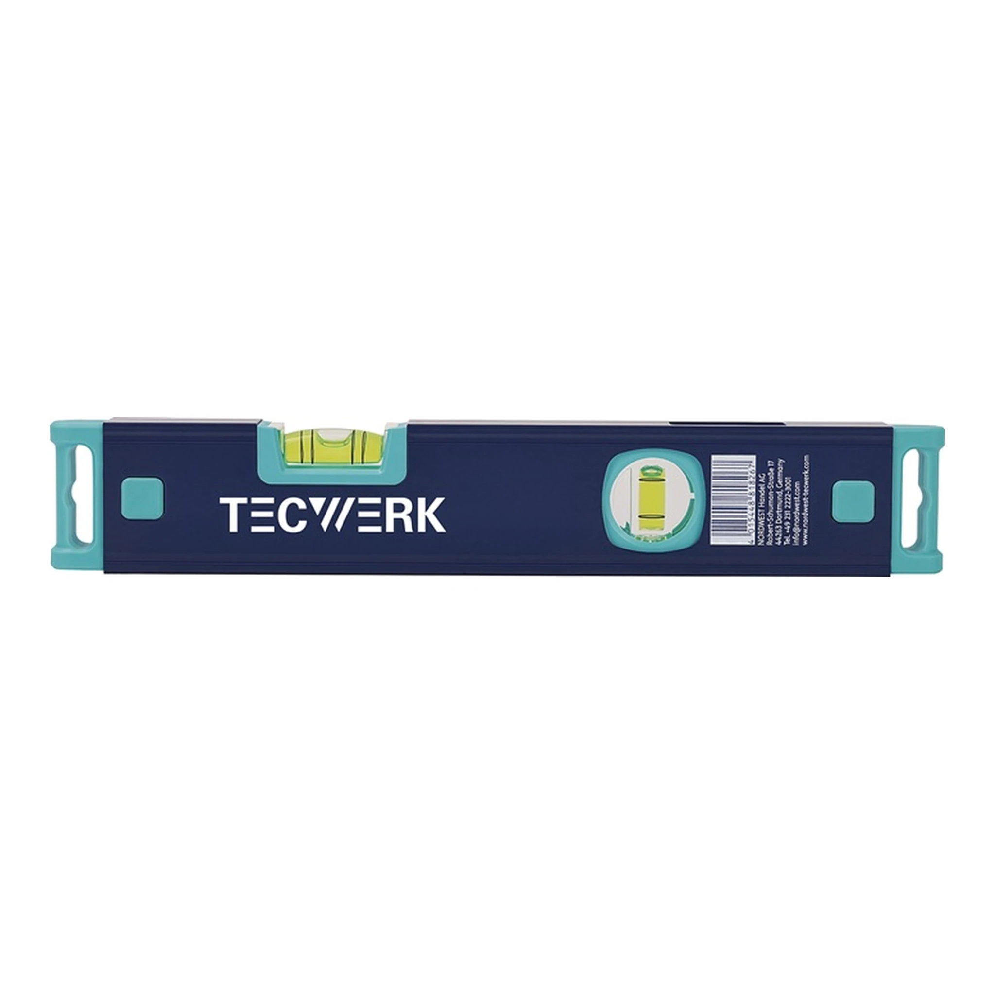 TECWERK | Wasserwaage | 30 cm Aluminium blau