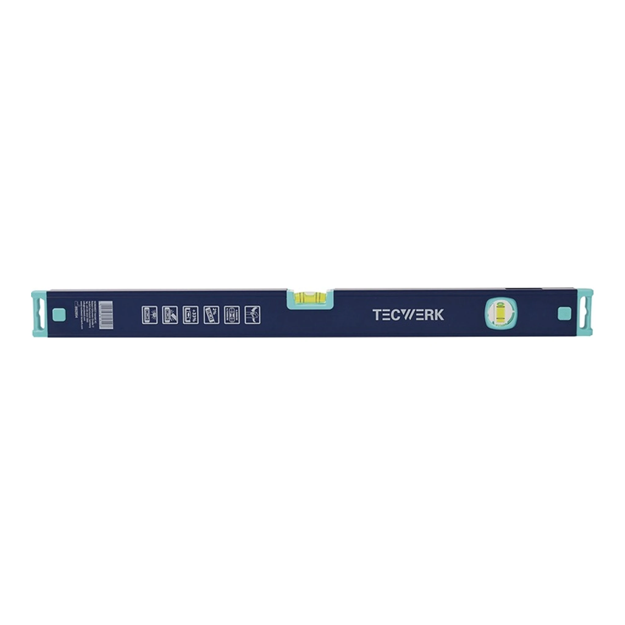 TECWERK | Wasserwaage | 100 cm Aluminium blau