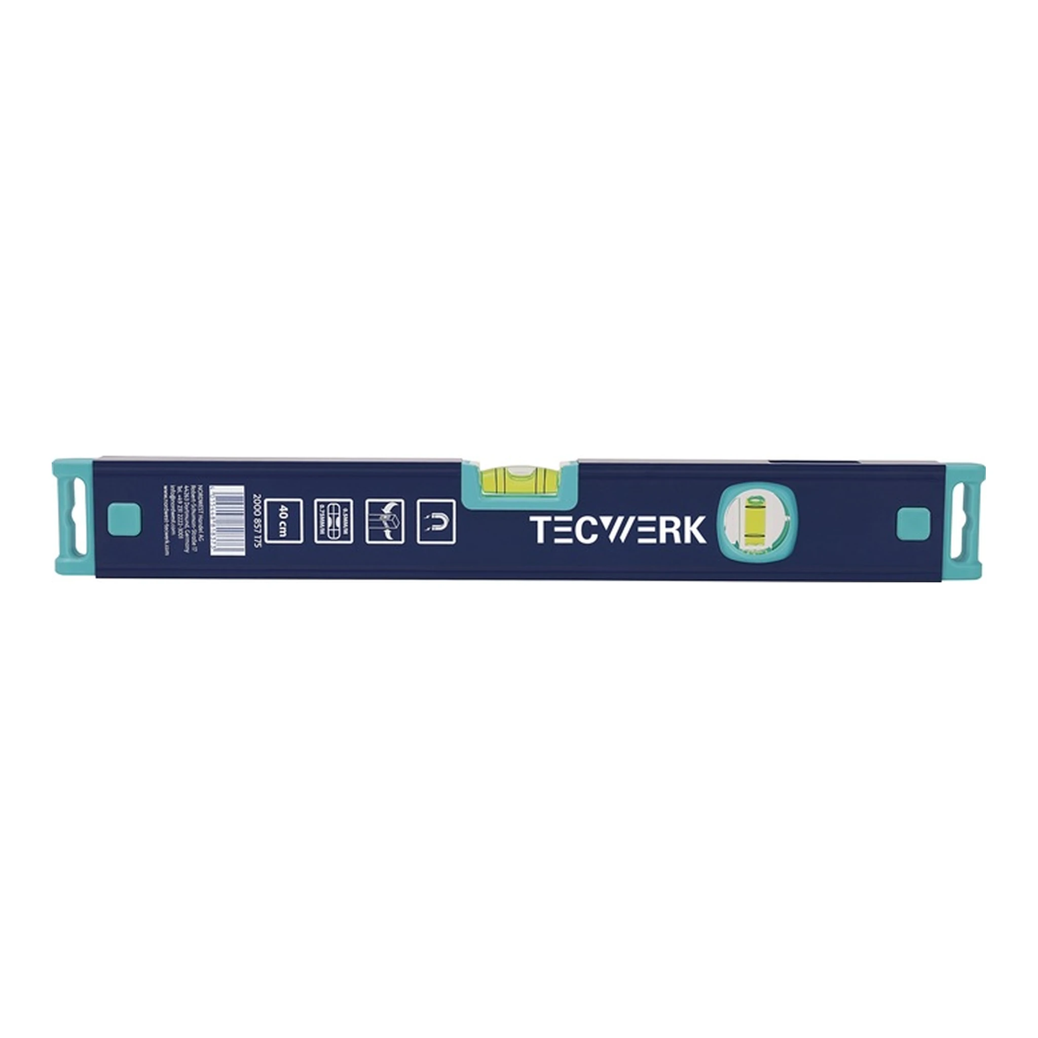 TECWERK | Wasserwaage | 100 cm Aluminium blau
