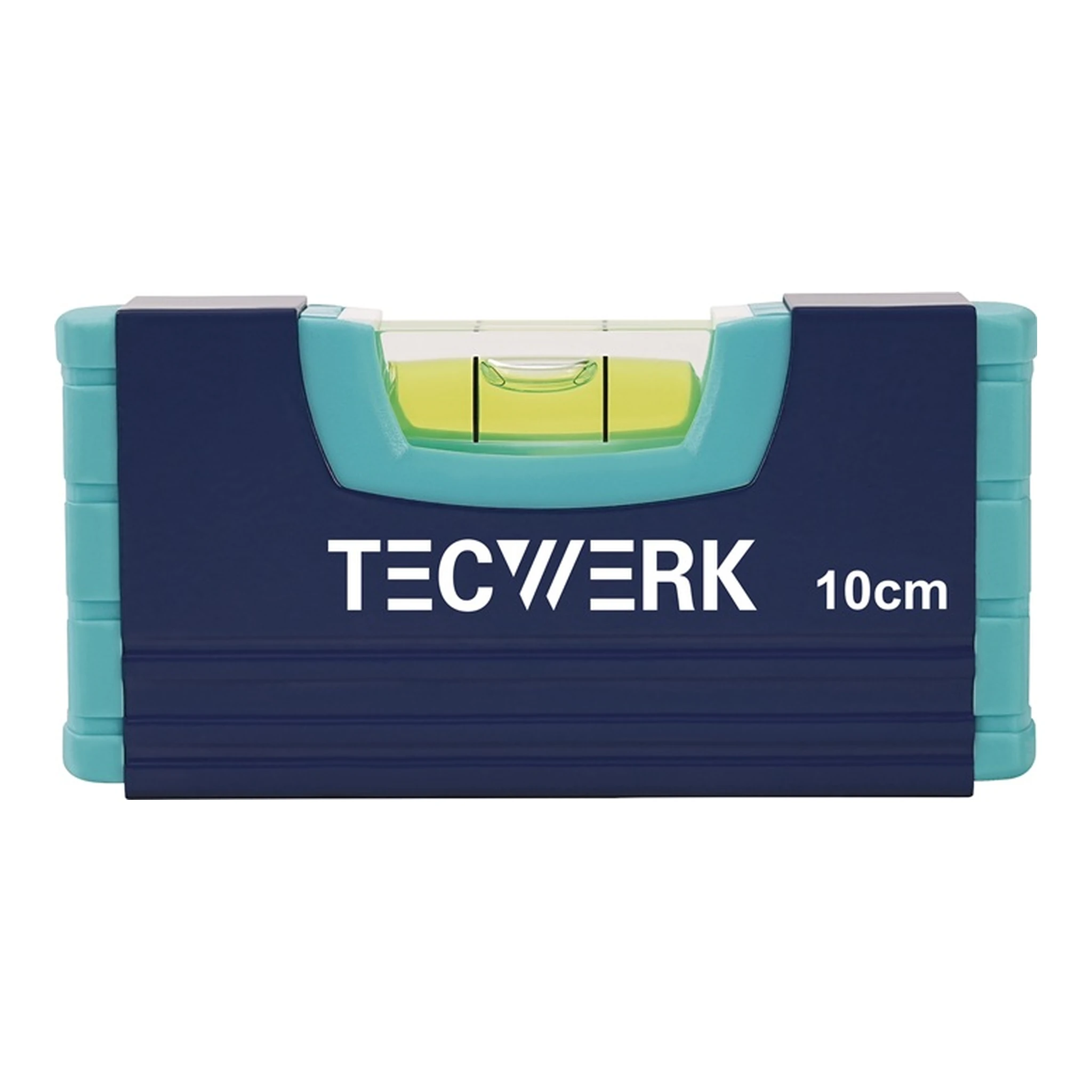 TECWERK | Wasserwaage | 10 cm Aluminium blau