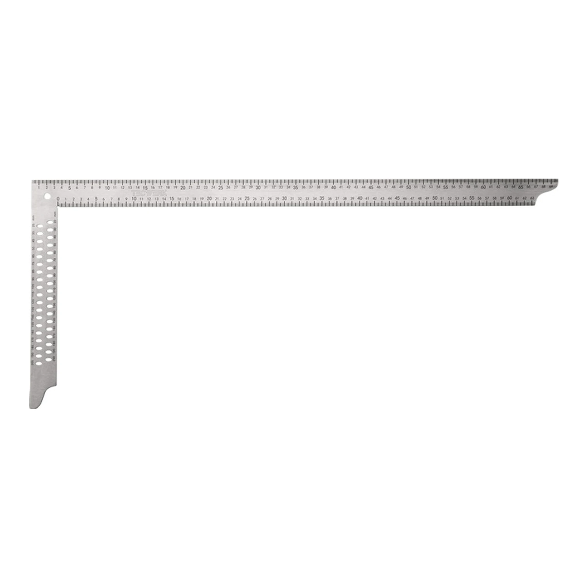 TECWERK | Zimmermannswinkel | Schenkellänge 700 x 300 mm mit Anreißlöchern