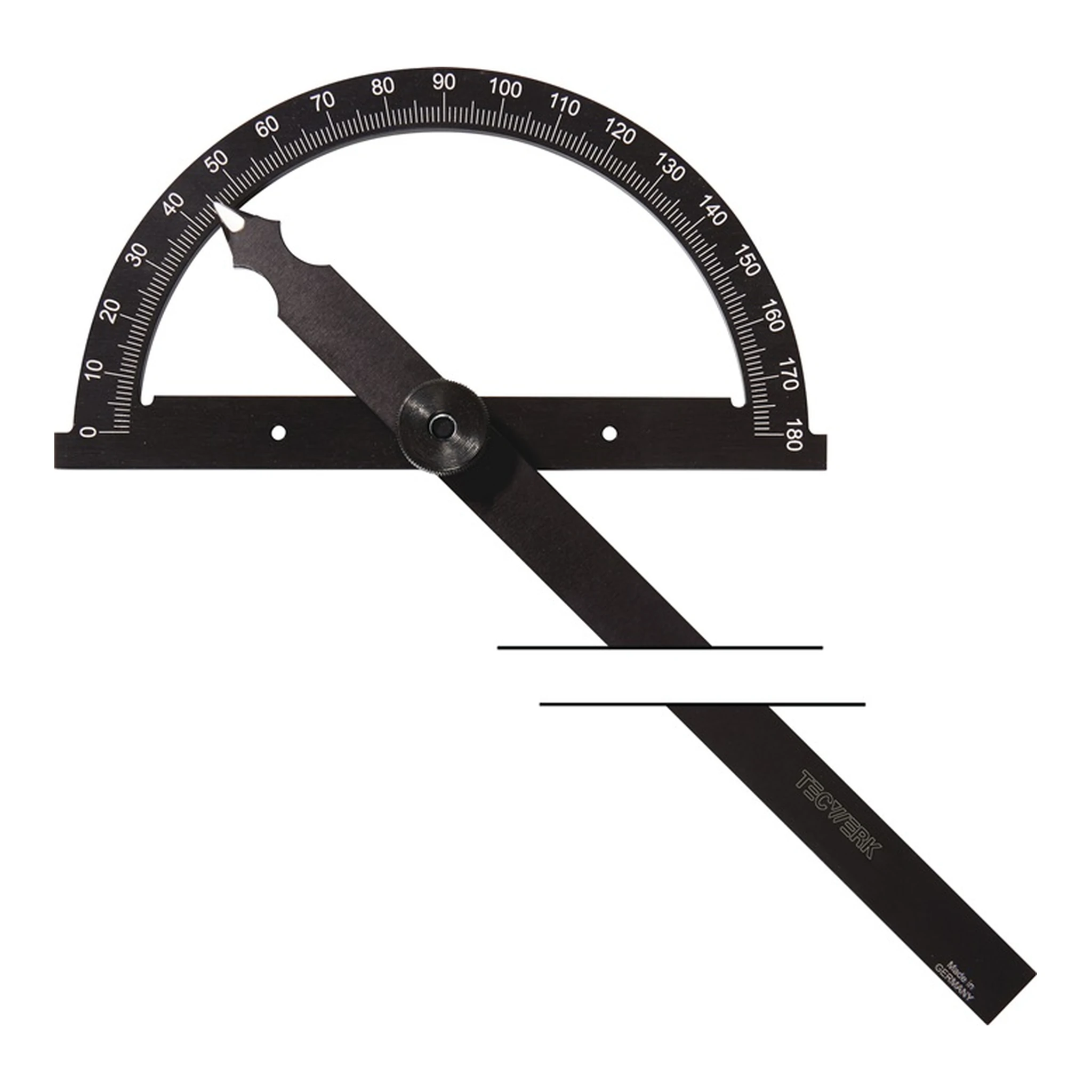 TECWERK | Winkelmesser | Gradbogen-Ø 120 mm