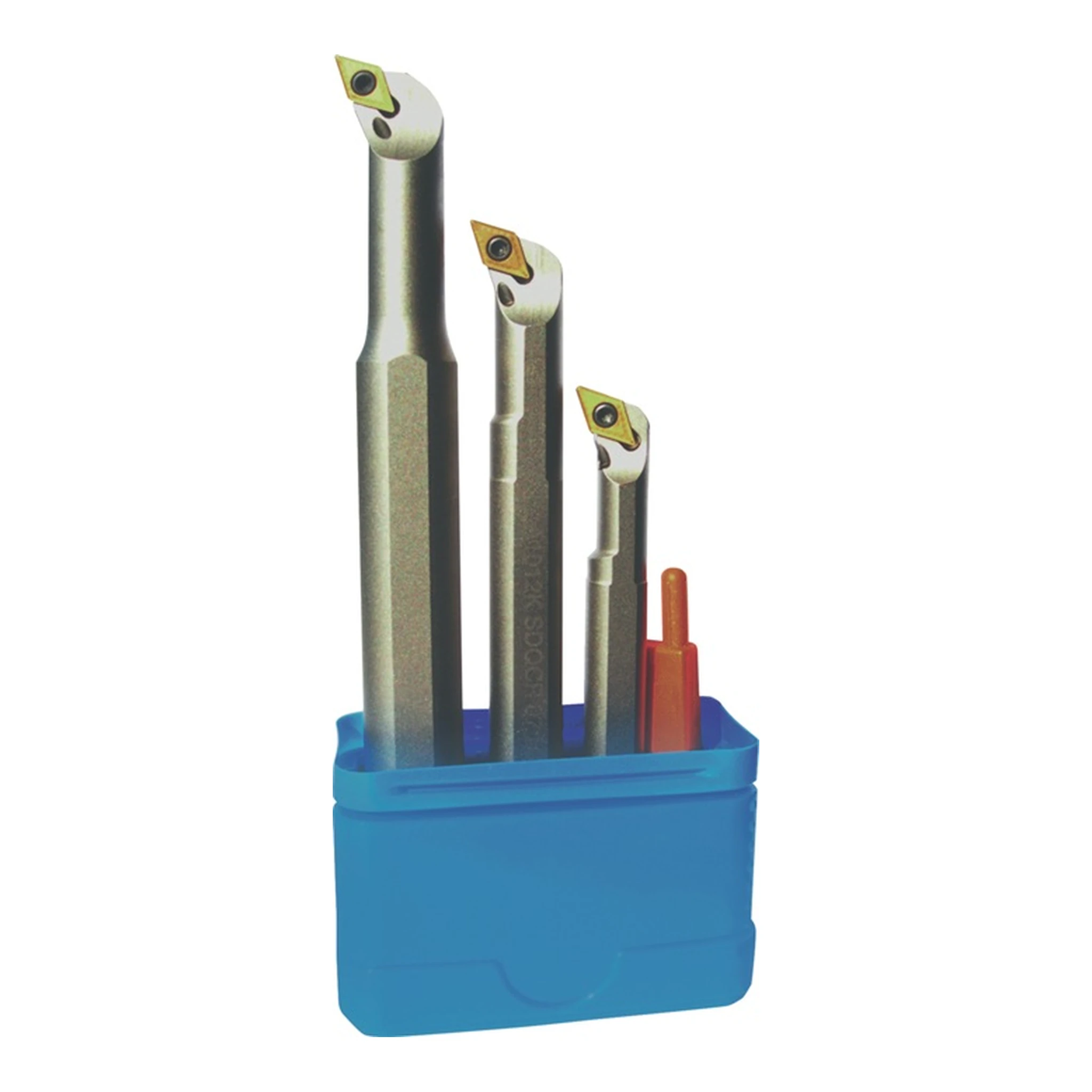 TECWERK | Bohrstangen-Set | SDQC-L 07 links vernickelt mit Innenkühlung