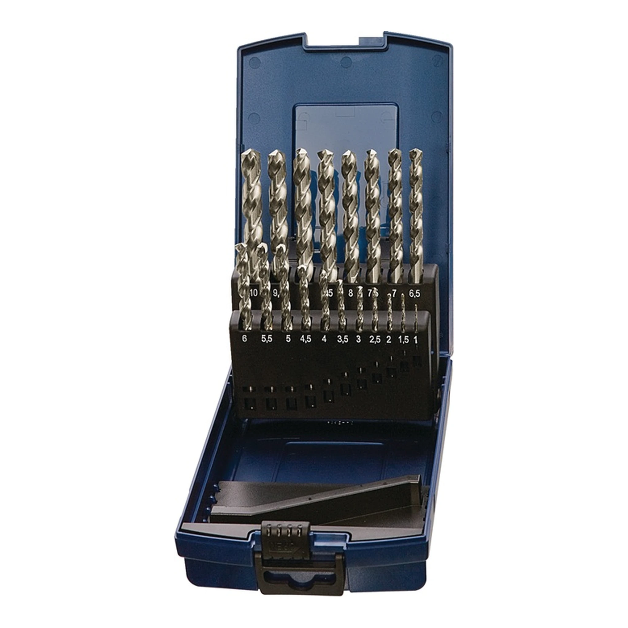 TECWERK | Spiralbohrer-Satz DIN 338 Typ VA | Nenn-Ø 1-10,5x0,5 mm HSS-Co