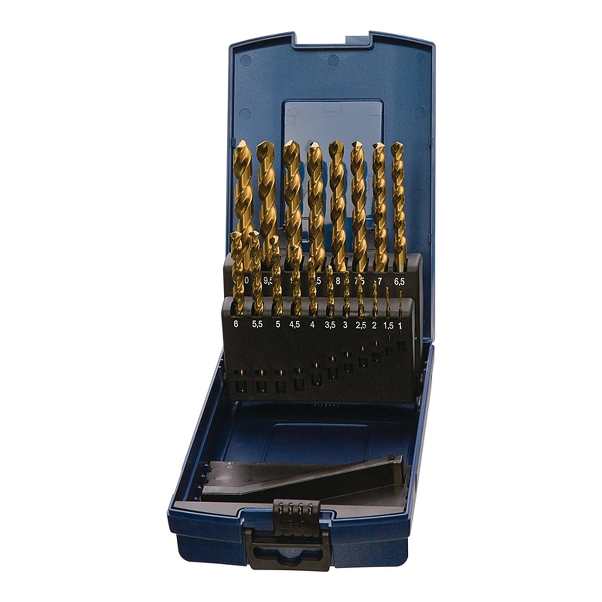 TECWERK | Spiralbohrer-Satz DIN 338 Typ N | Nenn-Ø 1-10,5x0,5 mm HSS TiN
