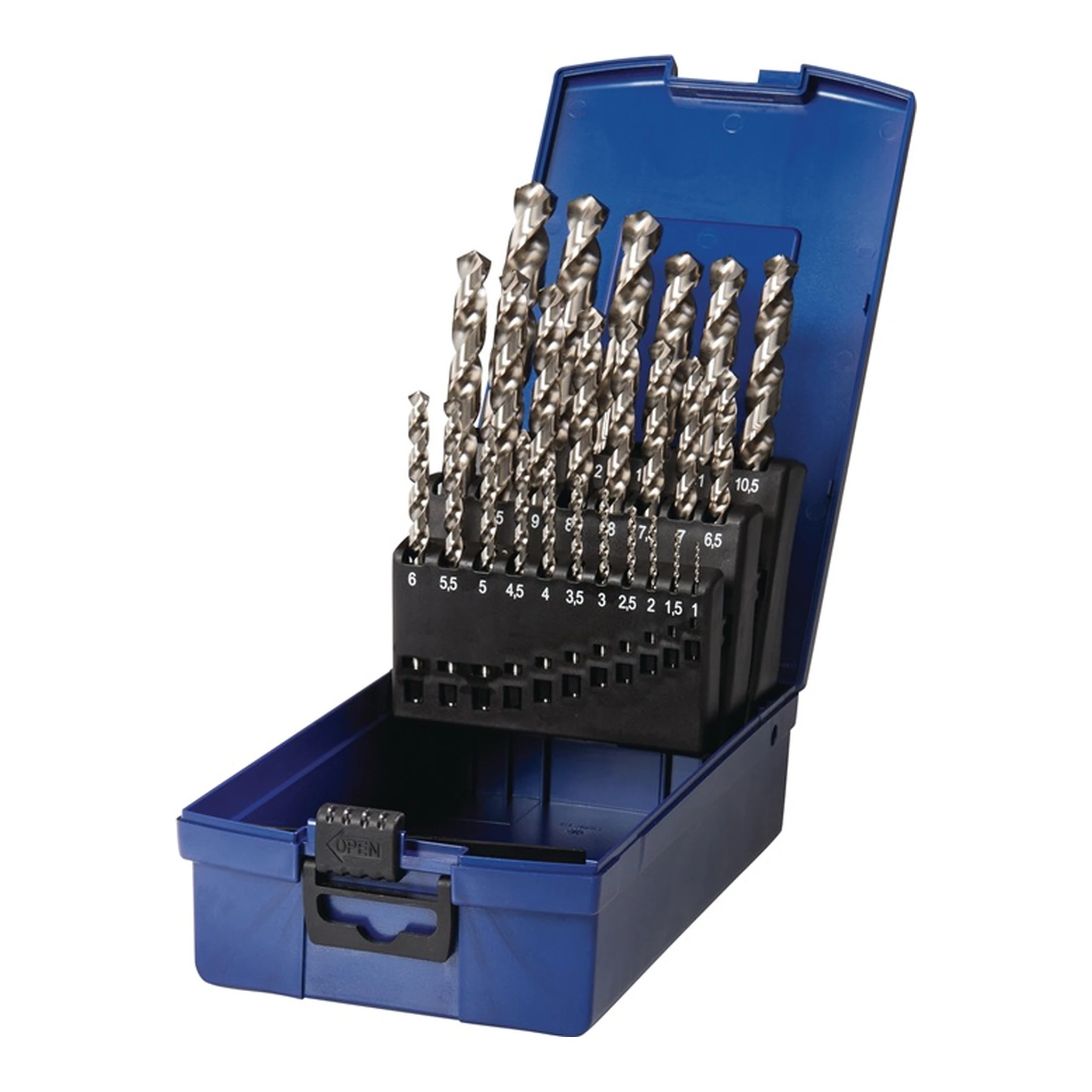 TECWERK | Spiralbohrer-Satz DIN 338 Typ UNI | Nenn-Ø 1-13x0,5 mm HSS-Co