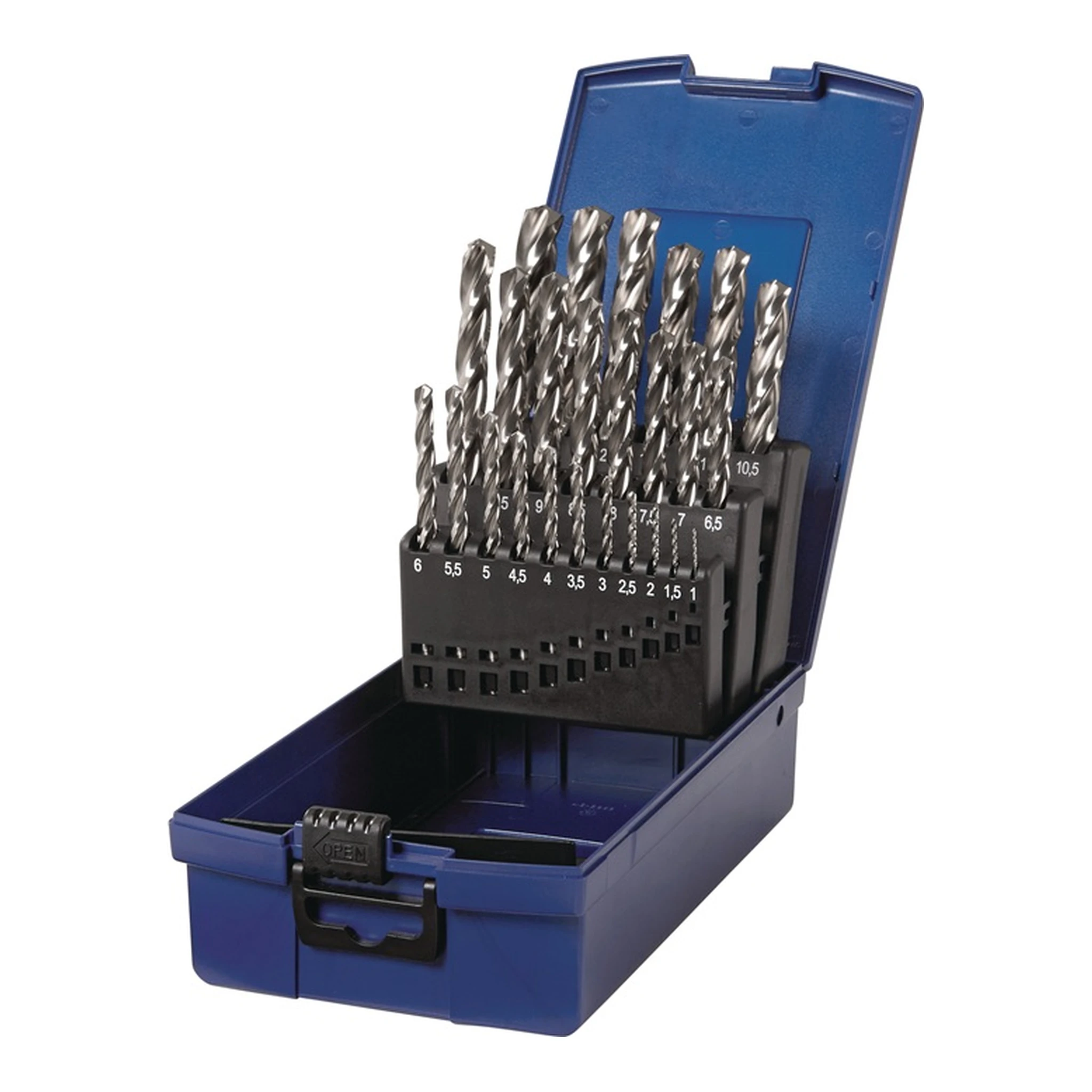 TECWERK | Spiralbohrer-Satz DIN 338 Typ N Z3 | Nenn-Ø 1-13x0,5 mm HSS-Co5