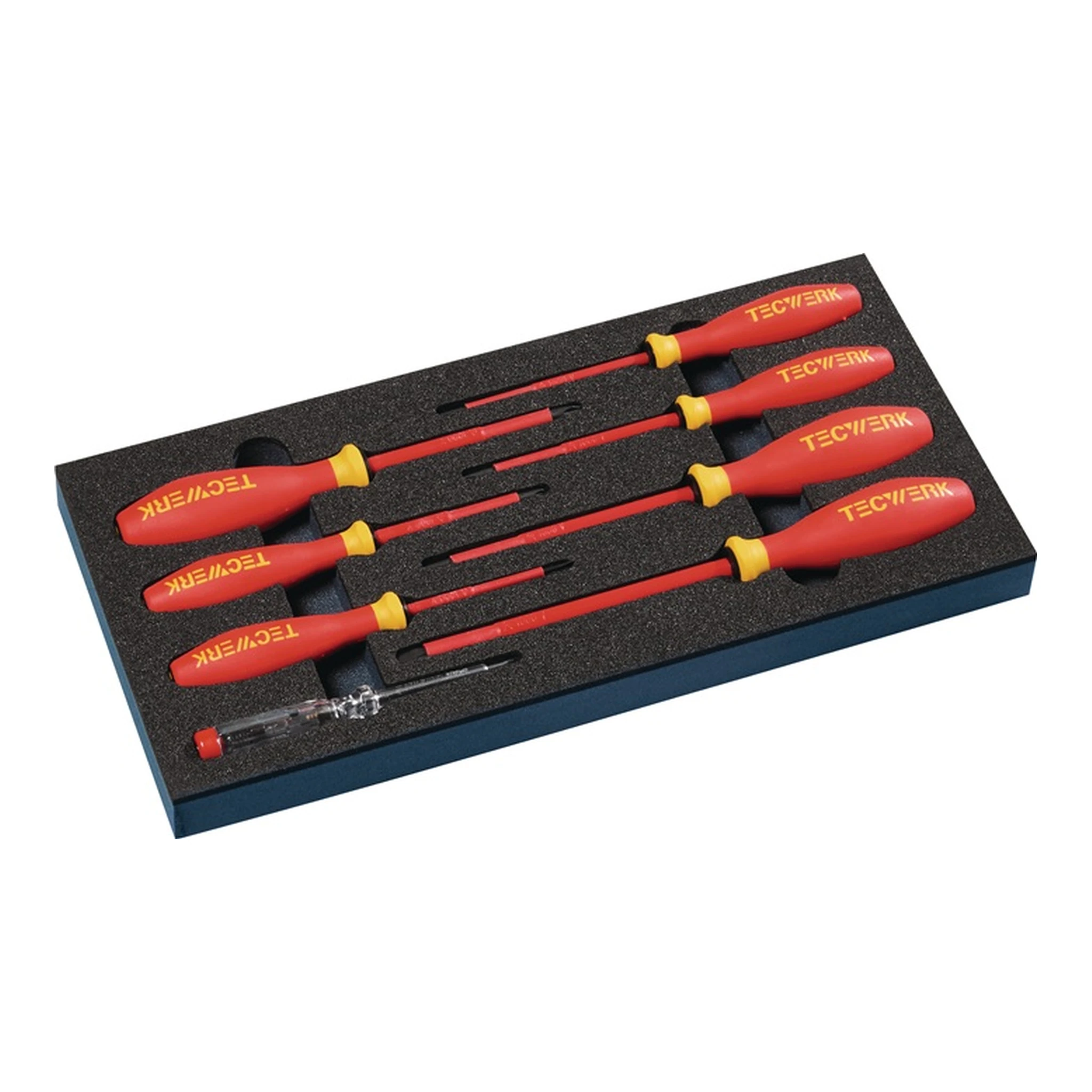 TECWERK | Werkzeugmodul | 8-teilig 1/3-Modul Schlitz 2,5-6,5 / PH 1, 2