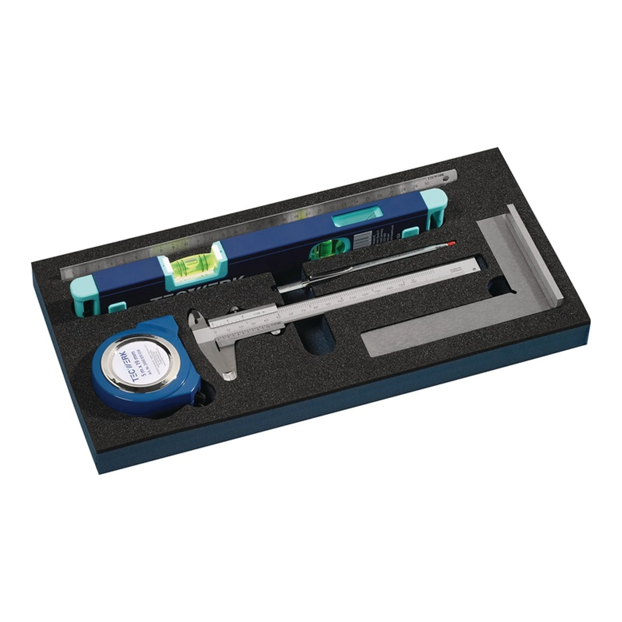 TECWERK | Werkzeugmodul | 6-teilig 1/3-Modul Messwerkzeugsatz