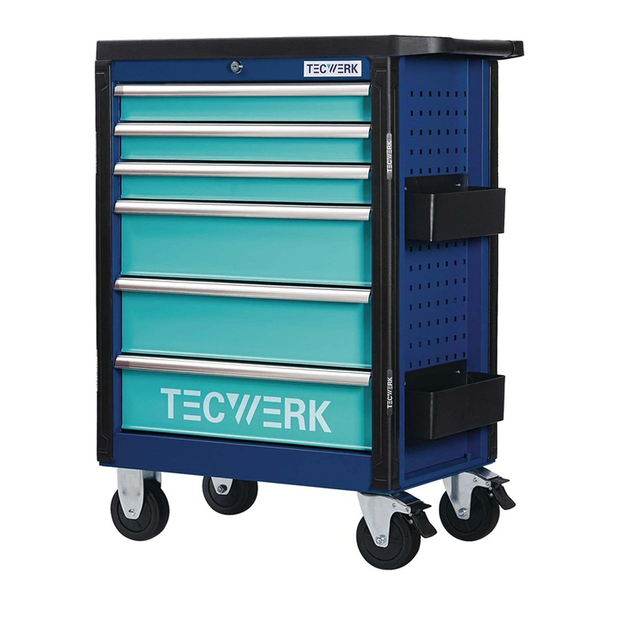 TECWERK | Werkzeugwagen PLUS 2.0 | B760xT465xH1030mm 500 kg 6 Schubladen
