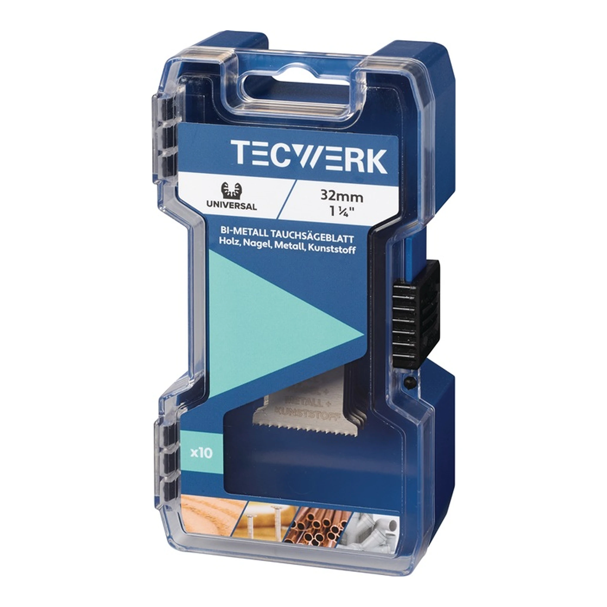TECWERK | Tauchsägeblätter | Breite 32 mm Eintauchtiefe 51 mm 10 St. Universal