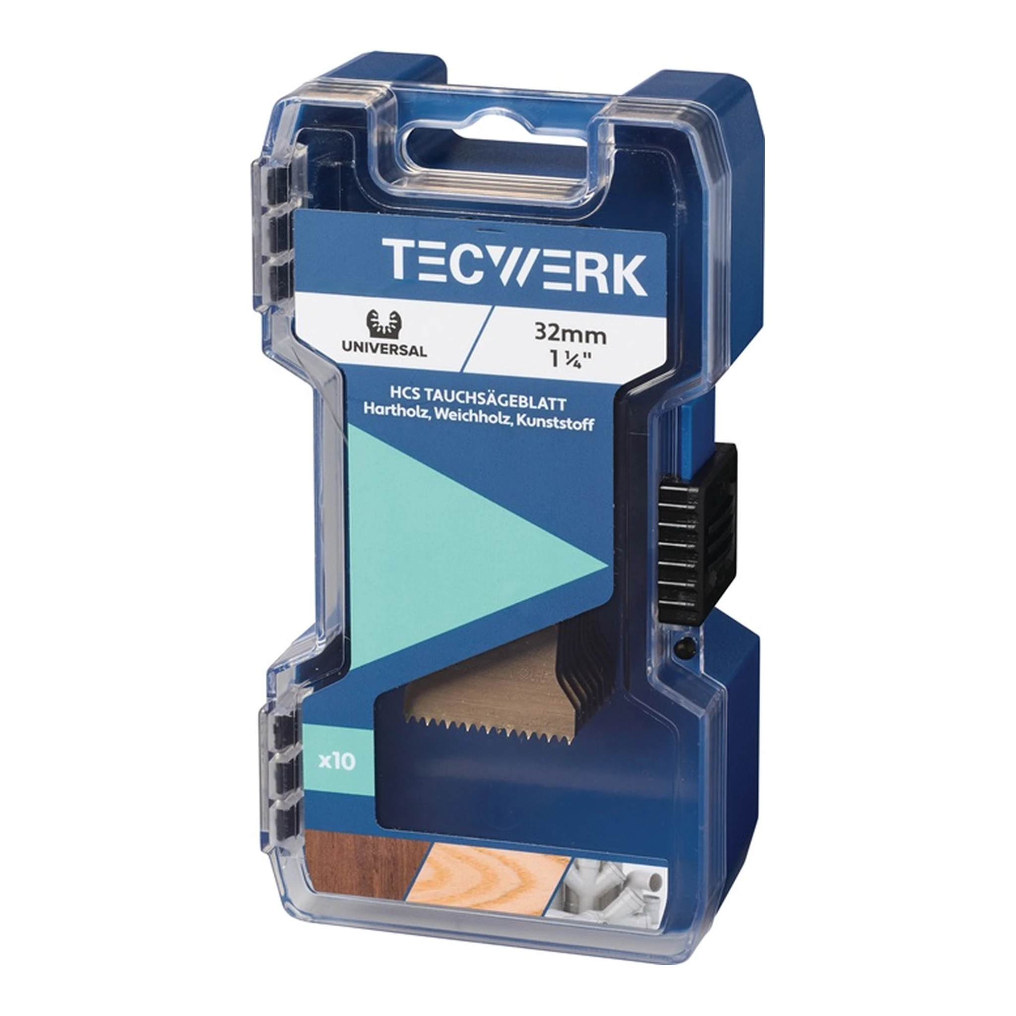 TECWERK | Tauchsägeblätter | Breite 32 mm Eintauchtiefe 42 mm 10 St. Universal