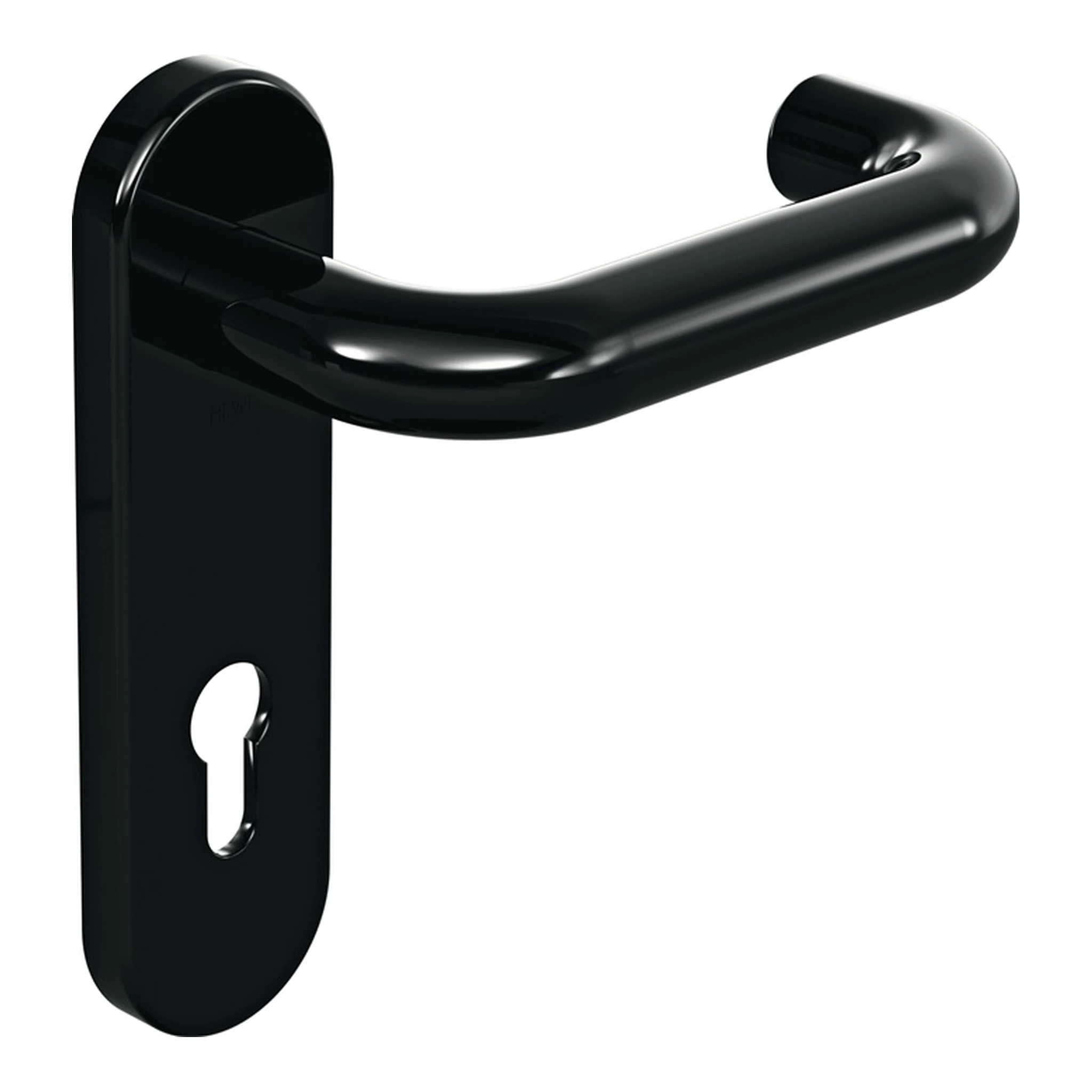 HEWI | Kurzschildgarnitur 111R01.110 90 | Kunststoff 90 PZ abgerundet