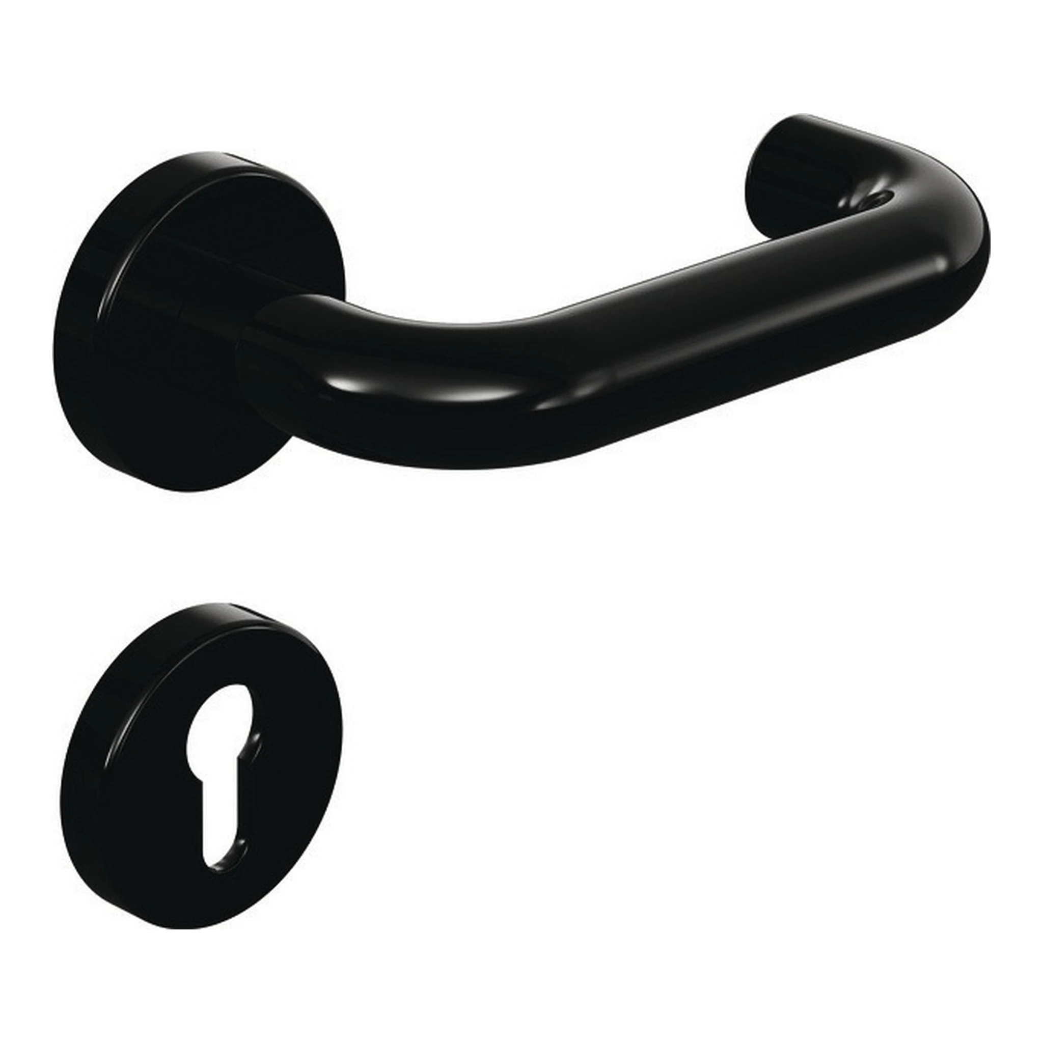 HEWI | Feuerschutzgarnitur 111R12.230 | Kunststoff 90 D/D für Türstärke 48-58 mm PZ rund