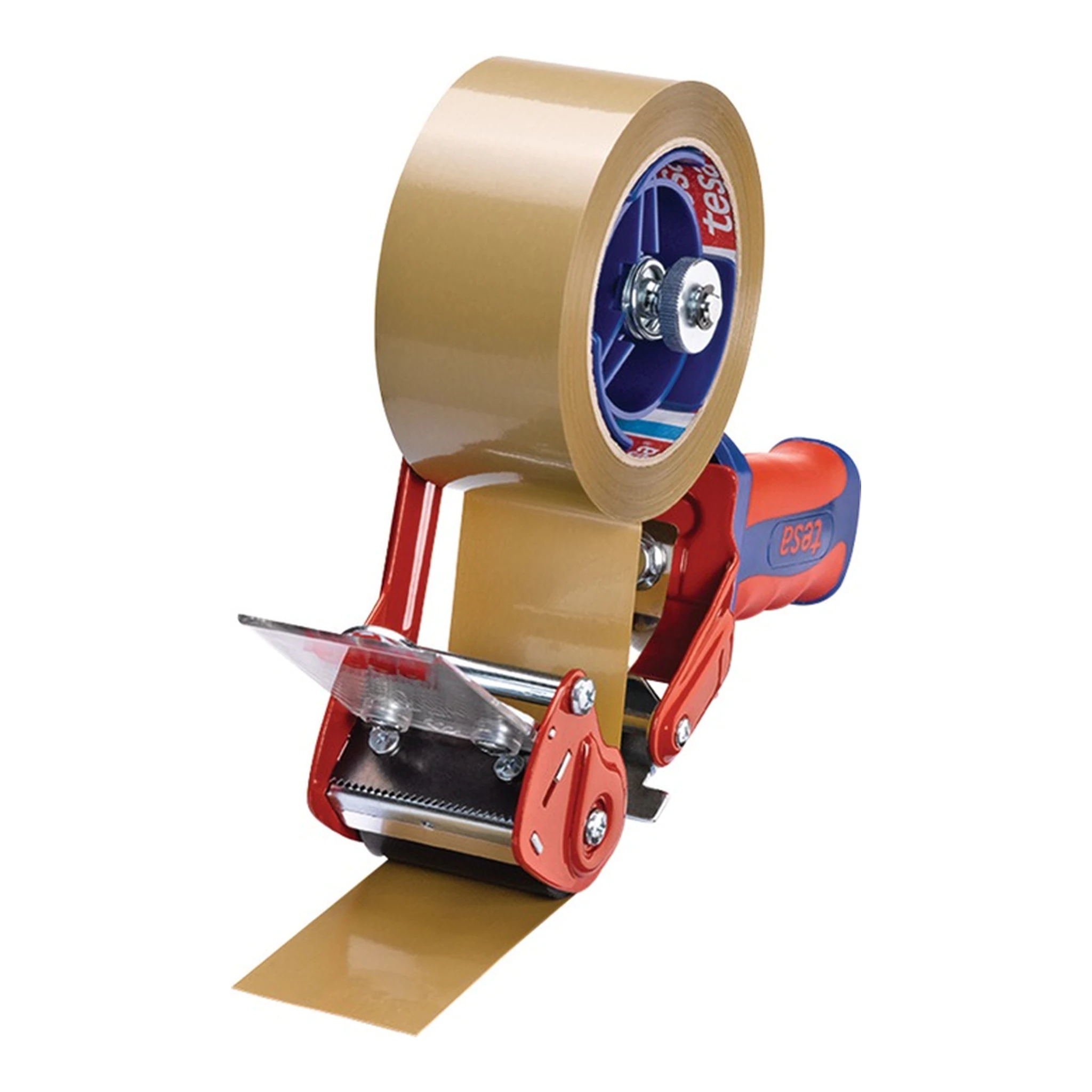 TESA | Handabroller Comfort 6400 | Metall rot/blau
