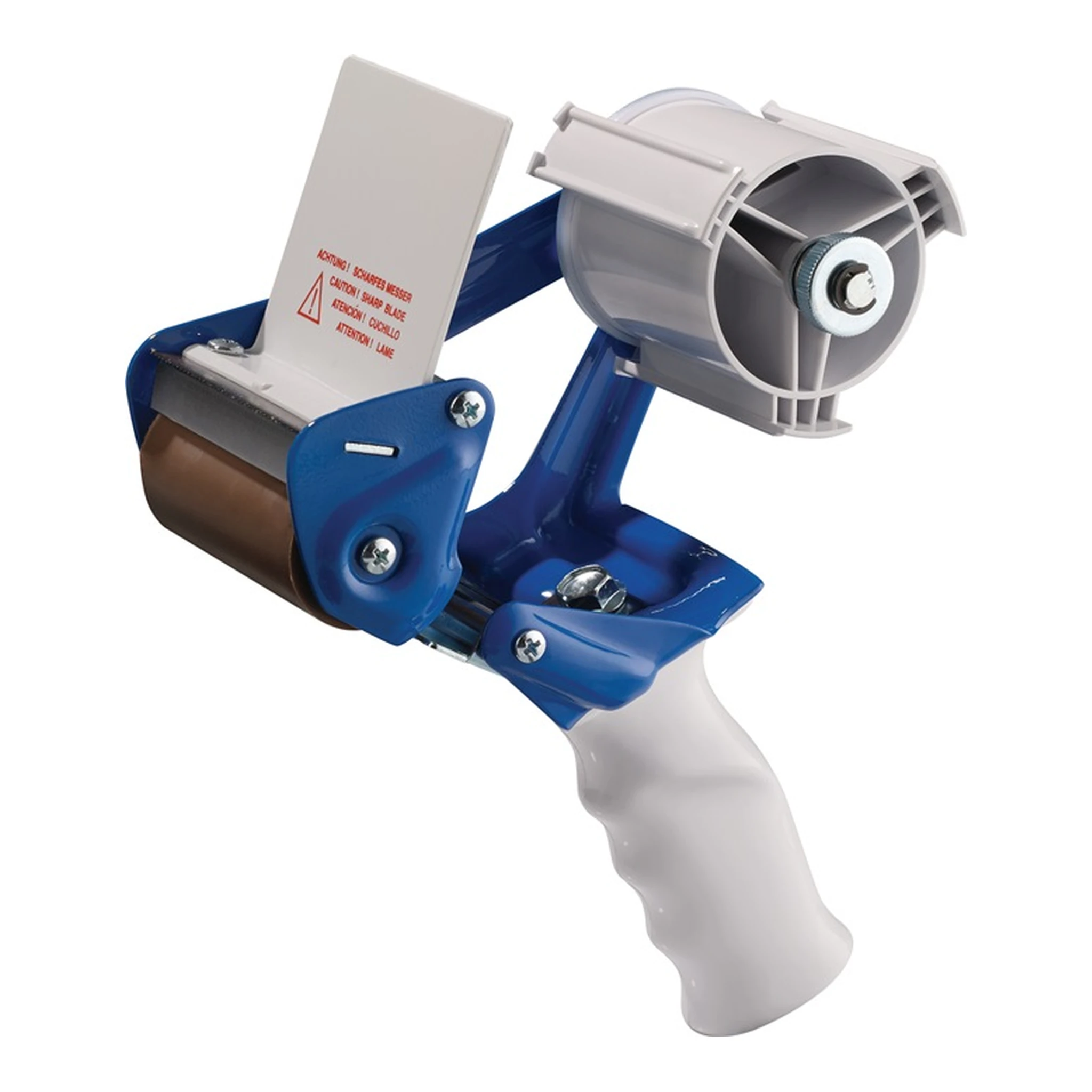 BURMANN | Handabroller Profi K75B | Metall blau/weiß