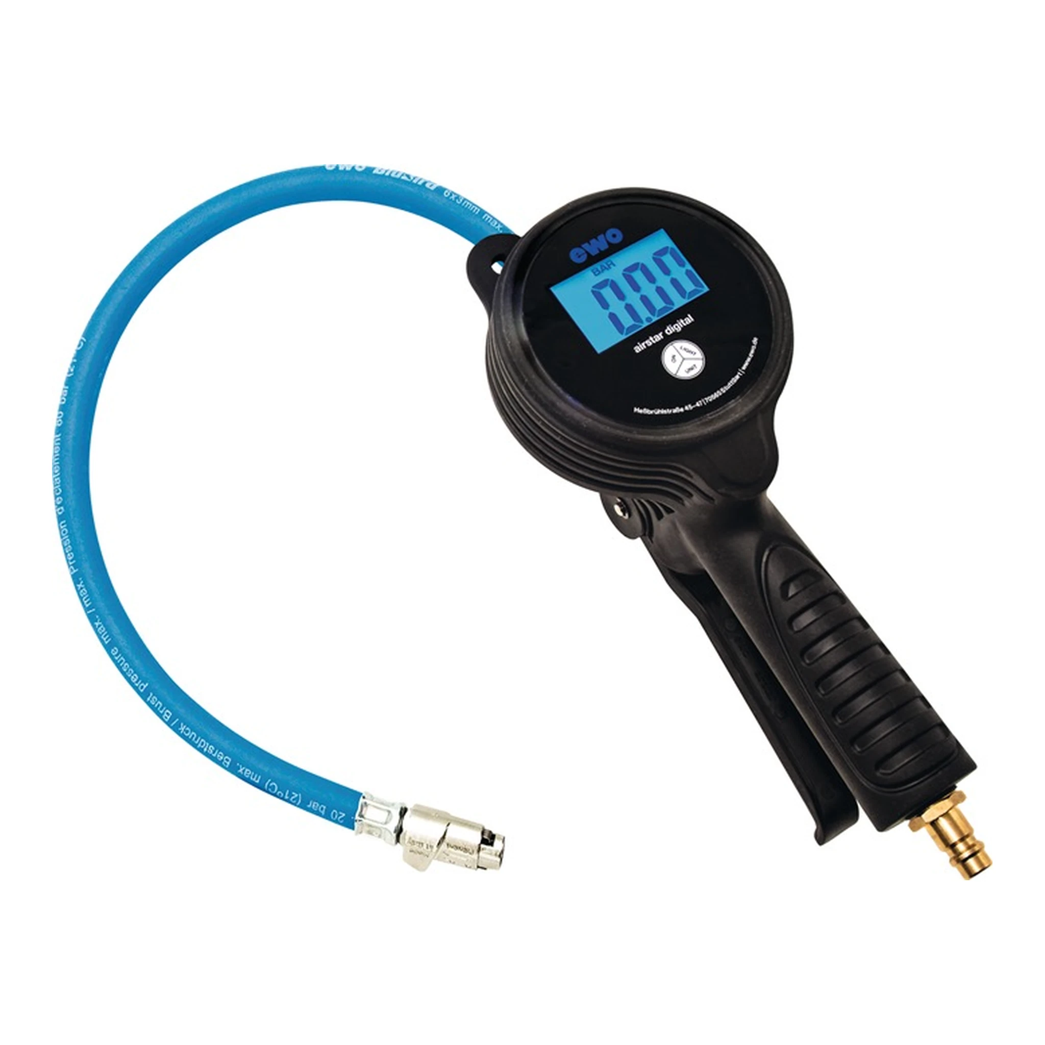EWO | Handreifenfüllmesser airstar digital | geeicht, mit Quickstecker DN 7,2