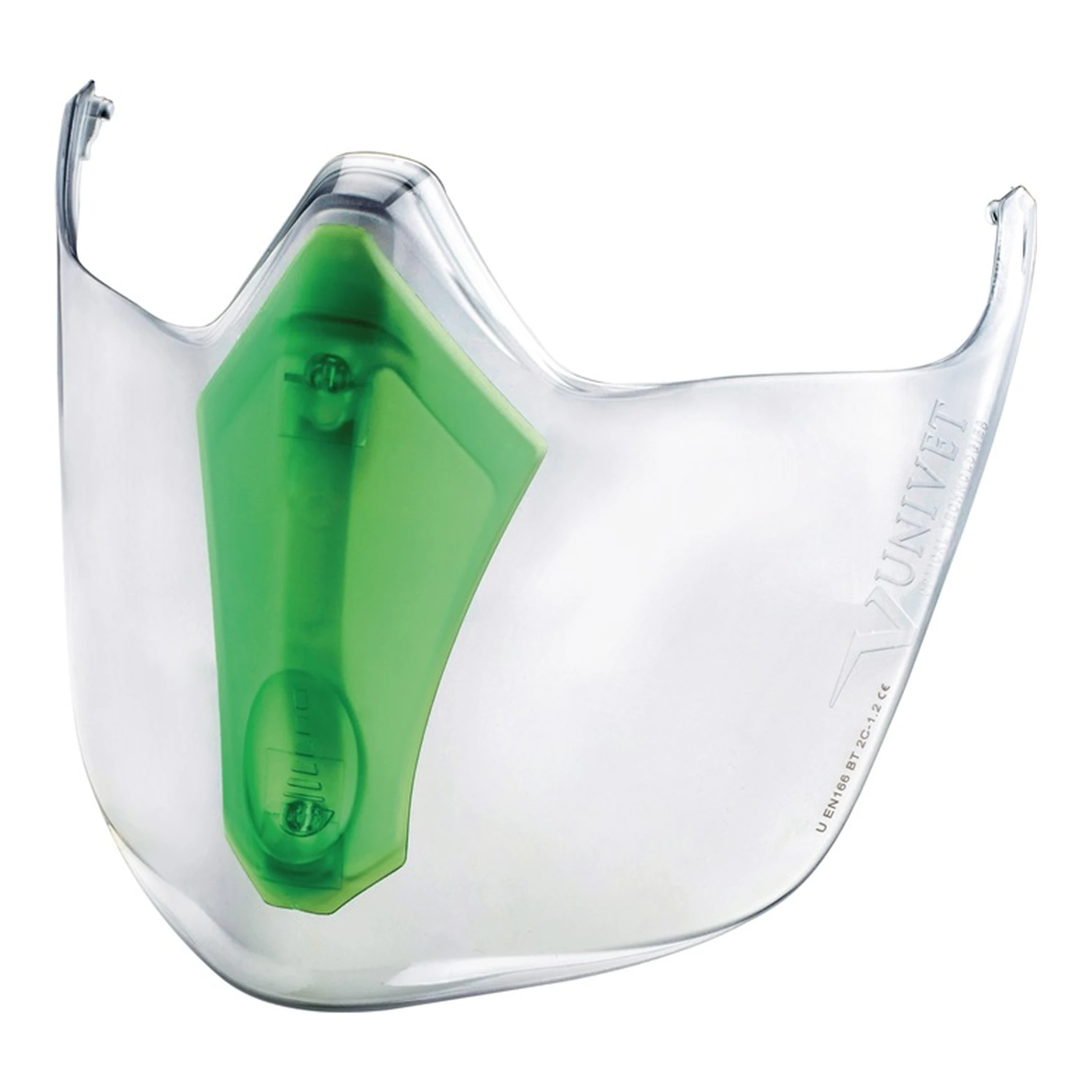 UNIVET | Visier 6x3 | Polycarbonat Visier: getönt einstellbares Belüftungssystem