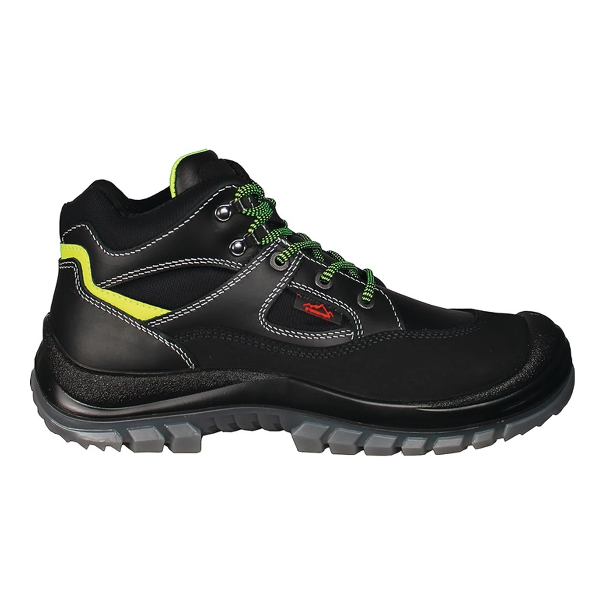 REMISBERG | Sicherheitsstiefel Tibet | Größe 43 W. 11 schwarz/neon-grün S3