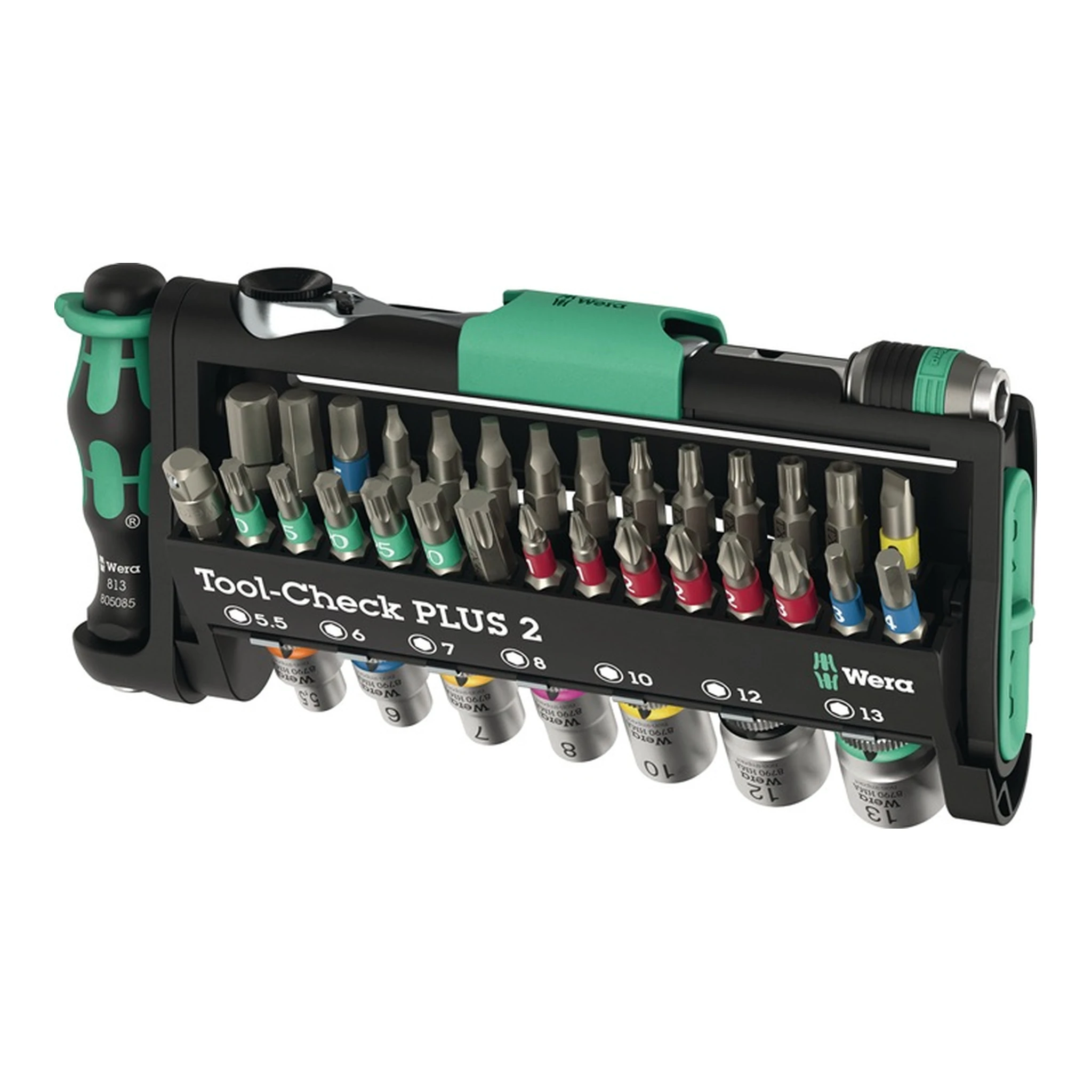 WERA | Bit-/Steckschlüssel-Set Tool Check Plus 2 | 39-teilig