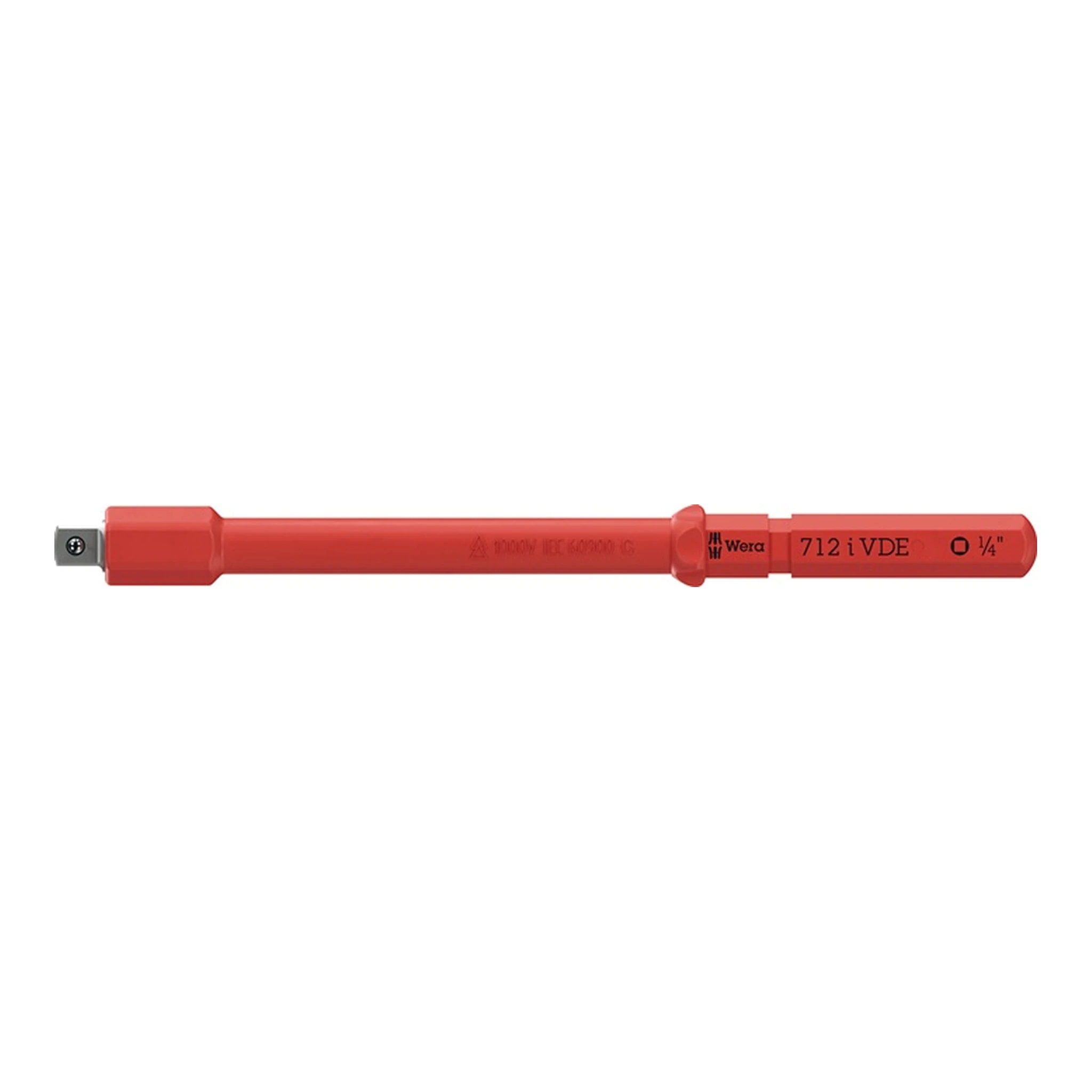 WERA | VDE Wechselklingen-Adapter | für Steckschlüsseleinsätze, 1/4"x154 mm VDE isoliert