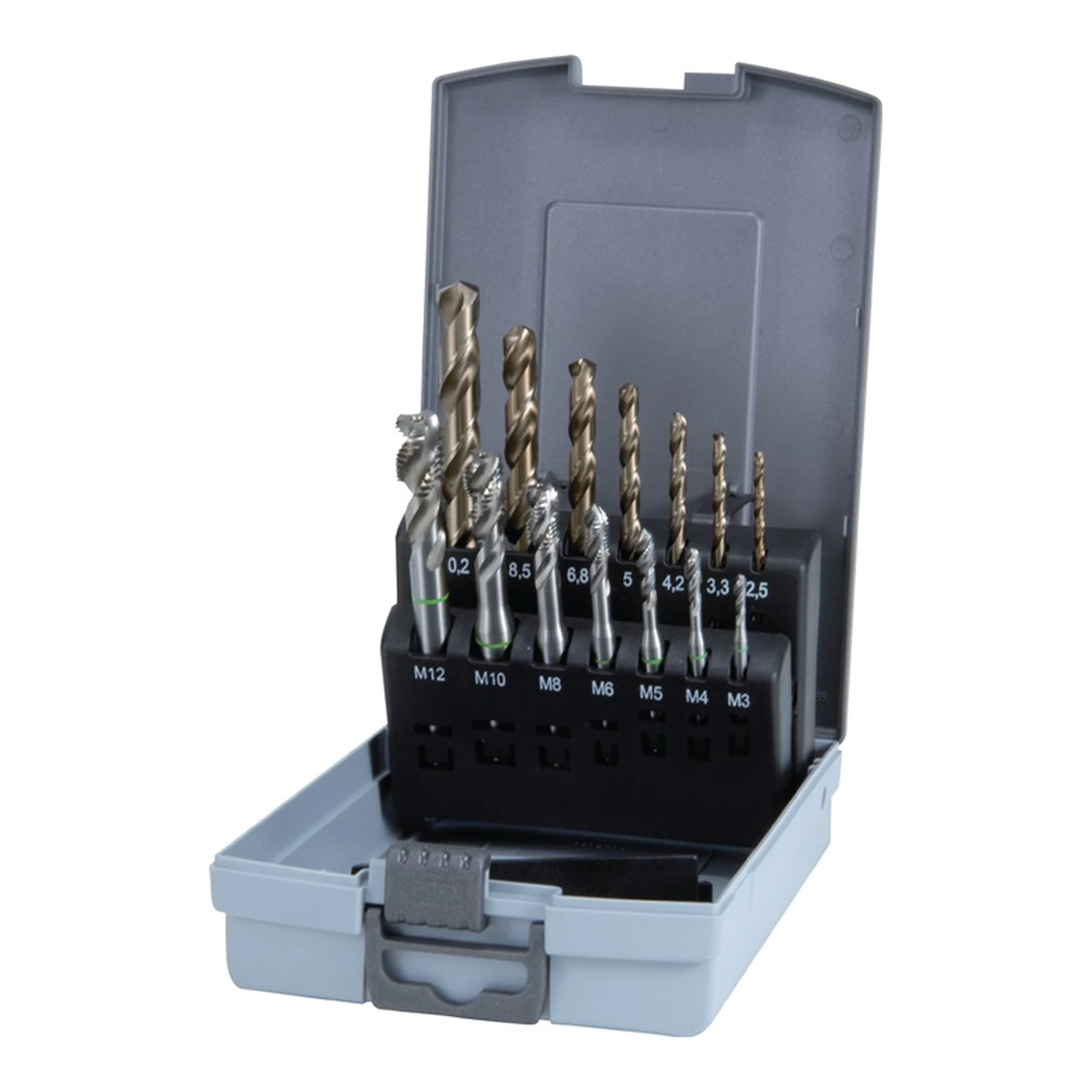 RUKO | Maschinengewindebohrer-Satz DIN 371/376 C | M3-M12 14 teilig HSS-Co5