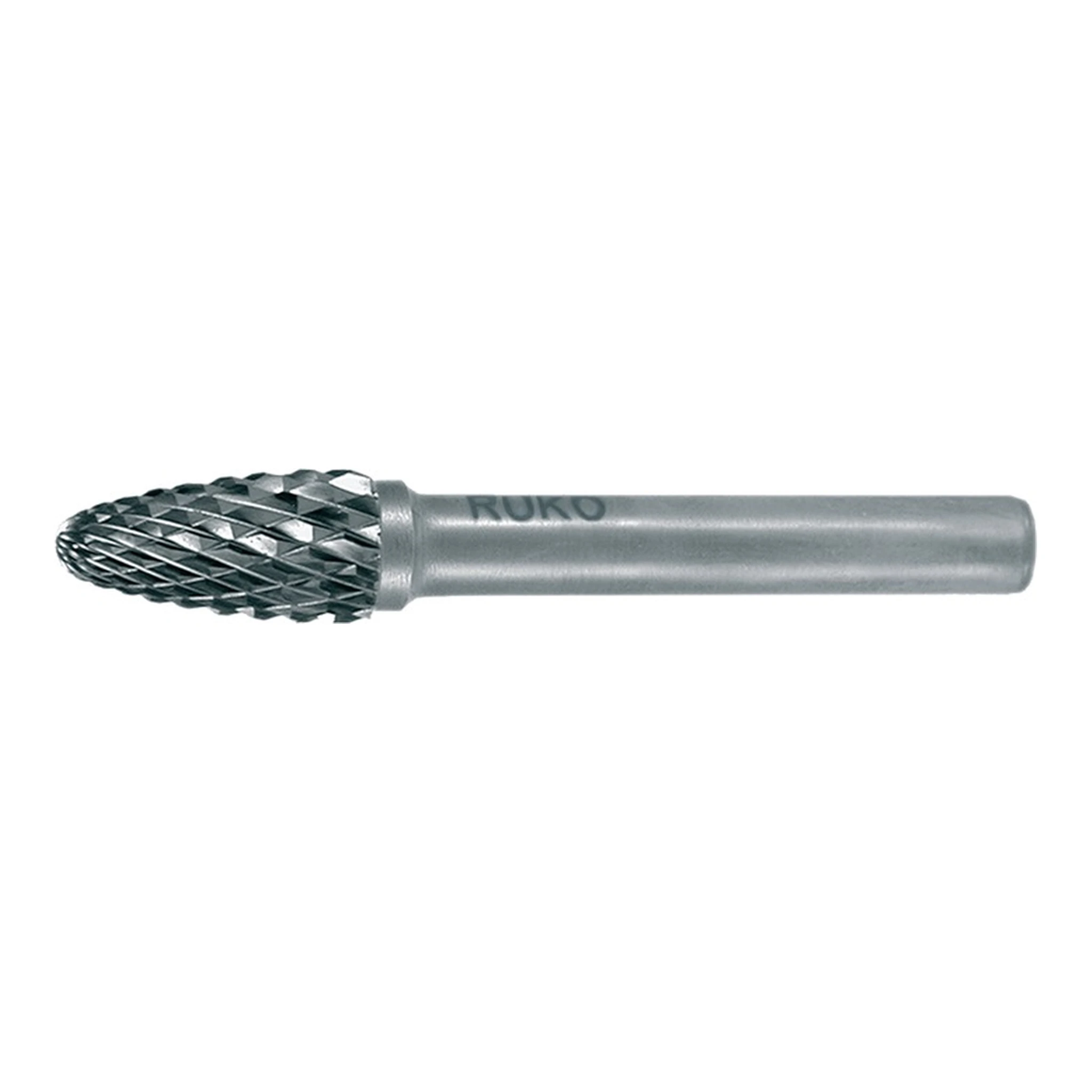 RUKO | Frässtift RBF | Ø 10 mm Kopflänge 20 mm Schaft-Ø 6 mm Hartmetall Blank