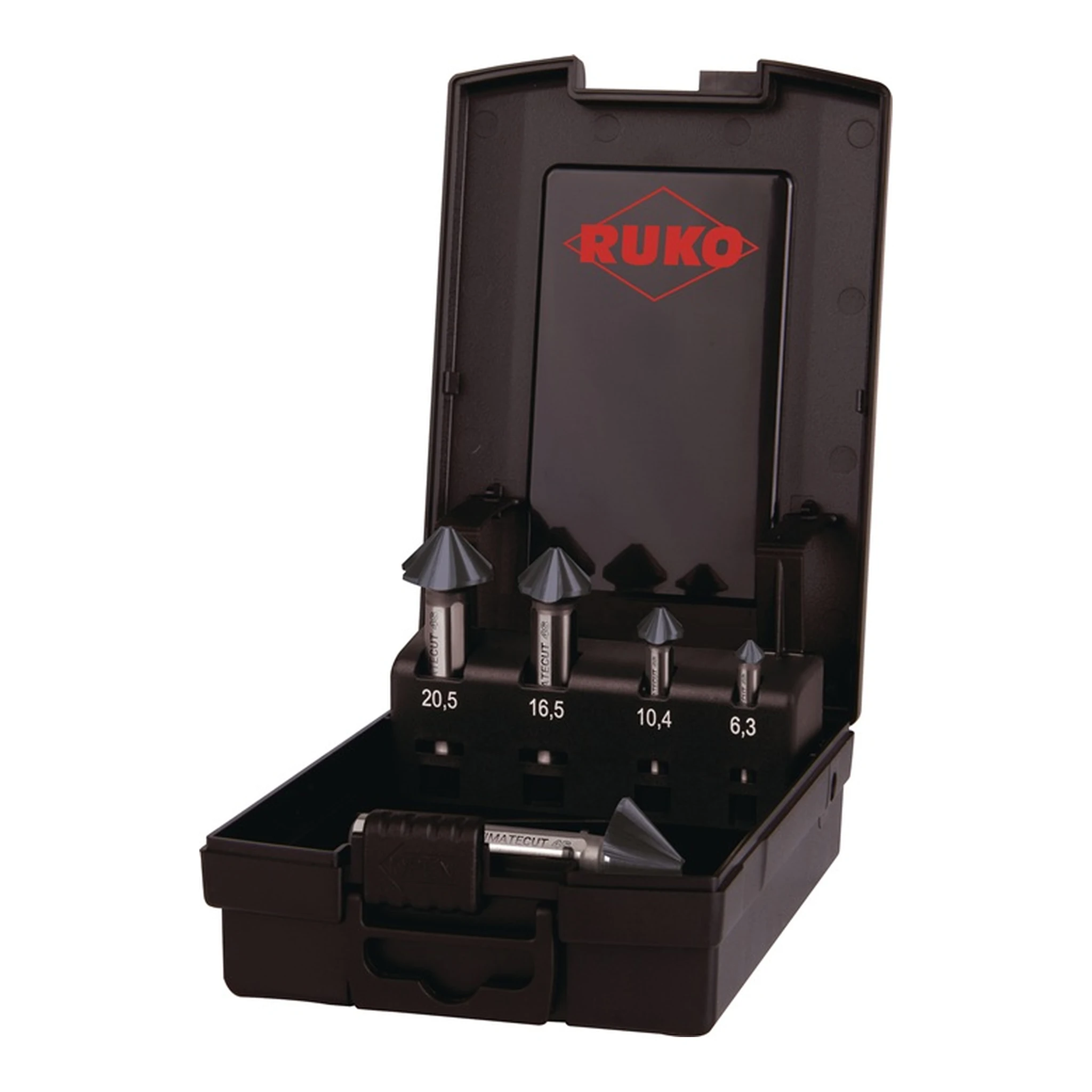 RUKO | Kegelsenker-Satz 90 ° ULTIMATECUT 4S | 6,3-25,0 mm HSS-Co5 RUnaTEC RUnaTEC