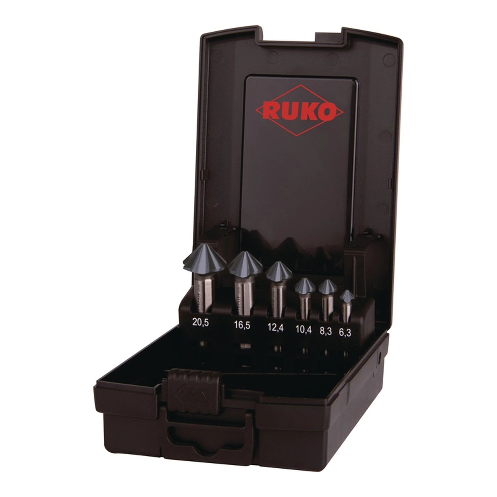 RUKO | Kegelsenker-Satz 90 ° ULTIMATECUT 4S | 6,3-20,5 mm HSS-Co5 RUnaTEC RUnaTEC