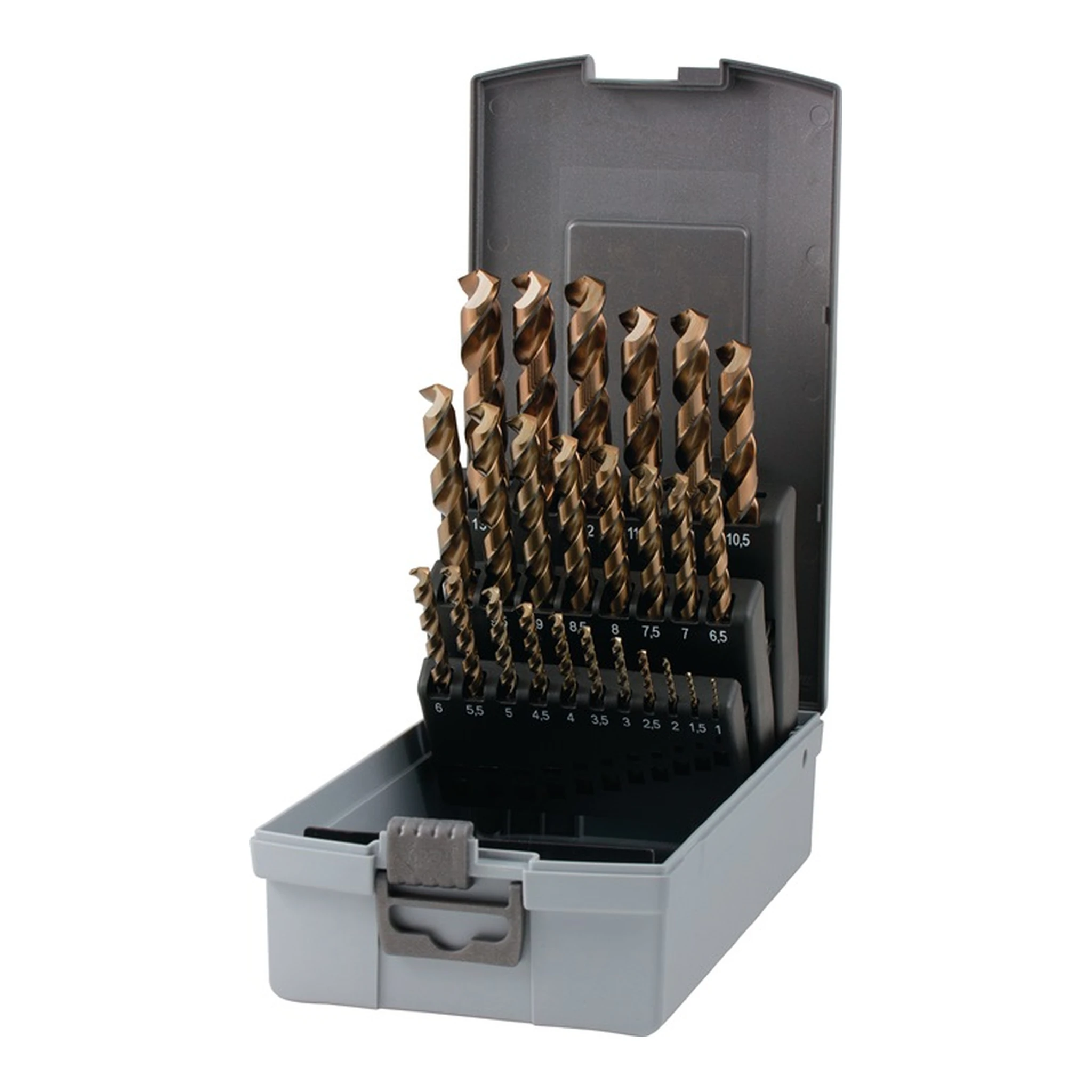RUKO | Spiralbohrer-Satz DIN 338 UNI | Nenn-Ø 1-13x0,5 mm HSS-Co5 25-teilig