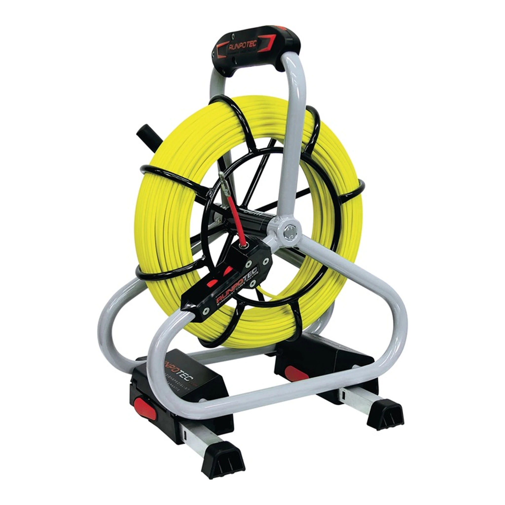 RUNPOTEC | Glasfaserstab Profi-Set | Bandlänge 60 m Biegeradius 120 mm Kabel-Ø 4,5 mm