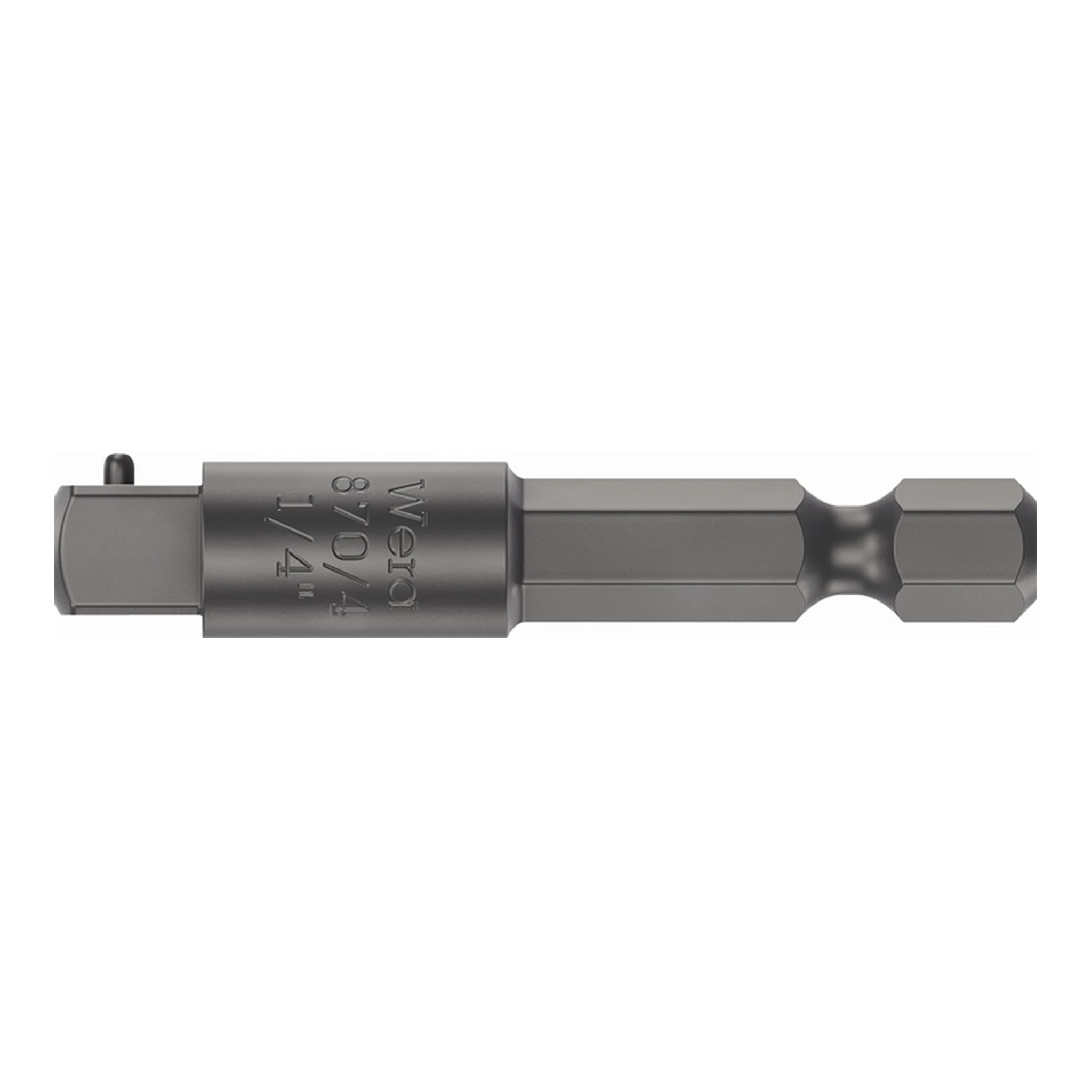 WERA | Adapter 870/4 | Antriebssechskant 1/4 ″ Abtriebsvierkant 1/4 ″