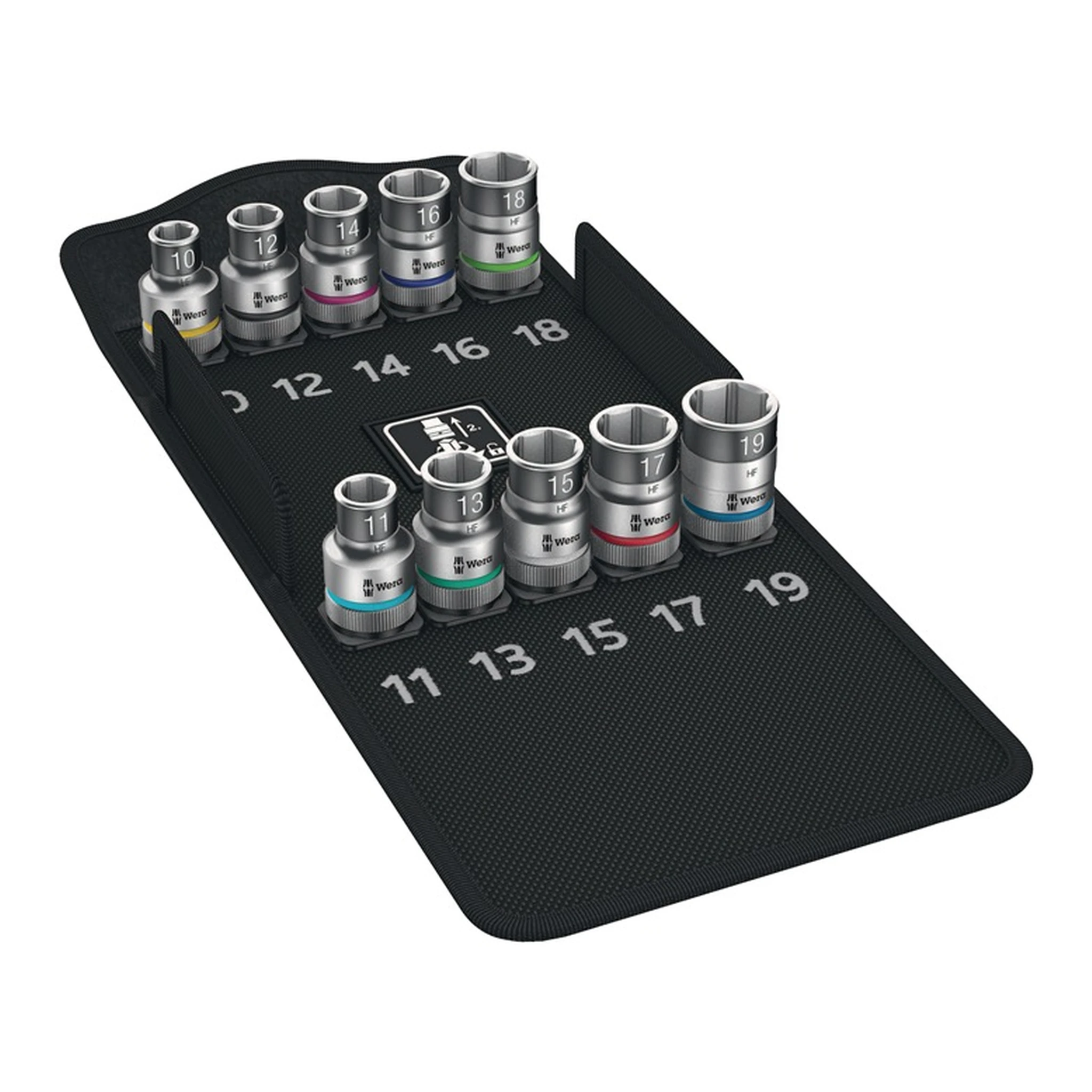 WERA | Steckschlüssel-Satz 8790 HMC HF | 10-teilig 1/2 ″