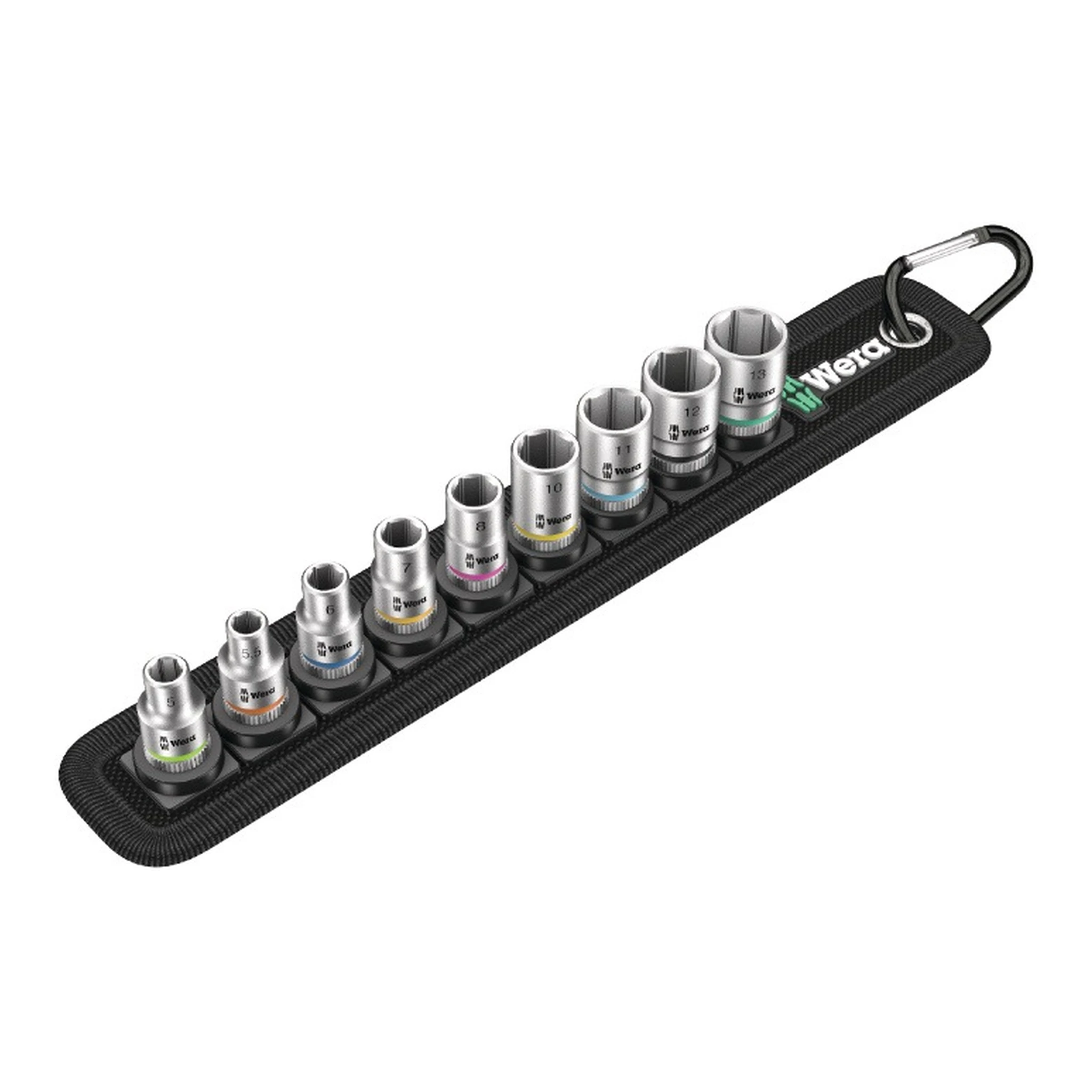 WERA | Steckschlüssel-Satz Belt 4 | 9-teilig 1/4 ″