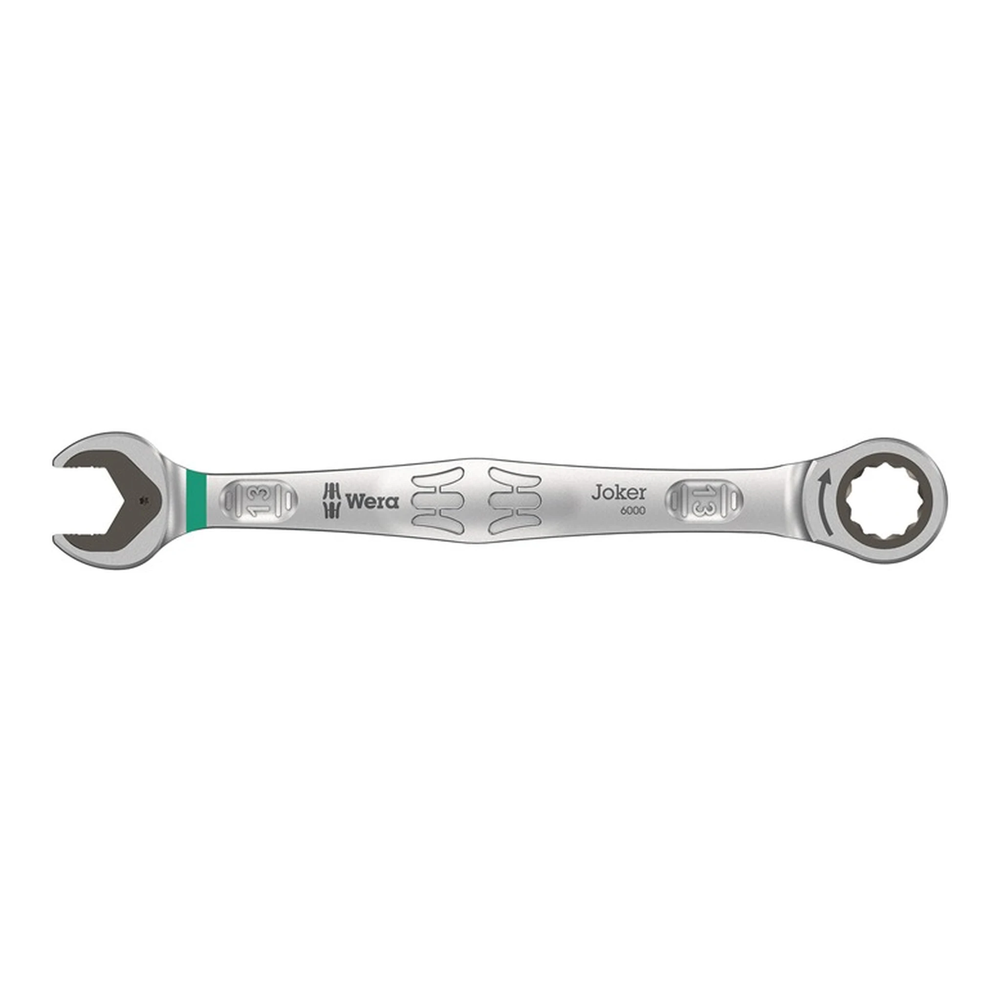 WERA | Maulringratschenschlüssel Joker | Schlüsselweite 13 mm Länge 177 mm gerade