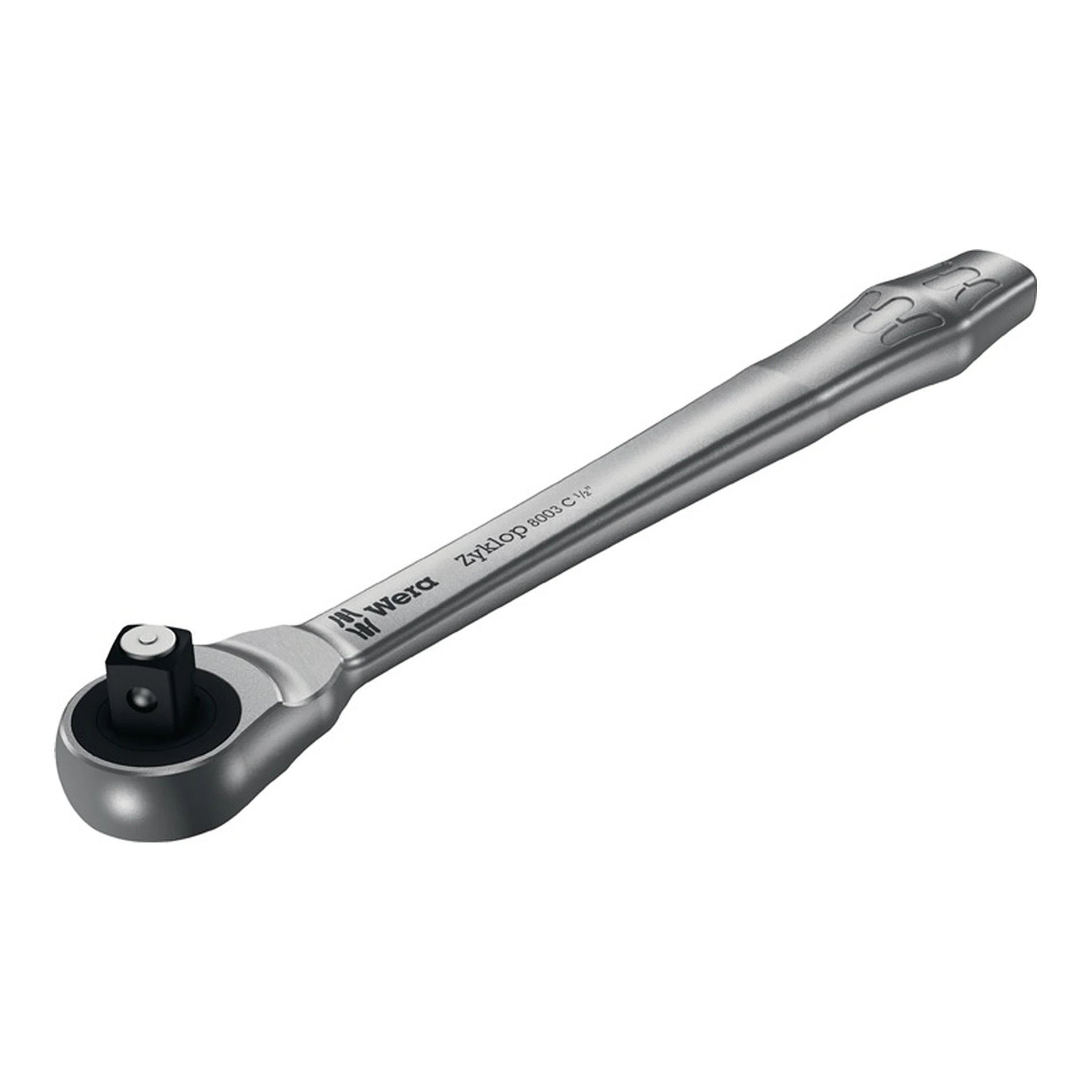 WERA | Durchsteckknarre Zyklop Metal push | 1/2 ″ 38 Zähne Länge 281 mm