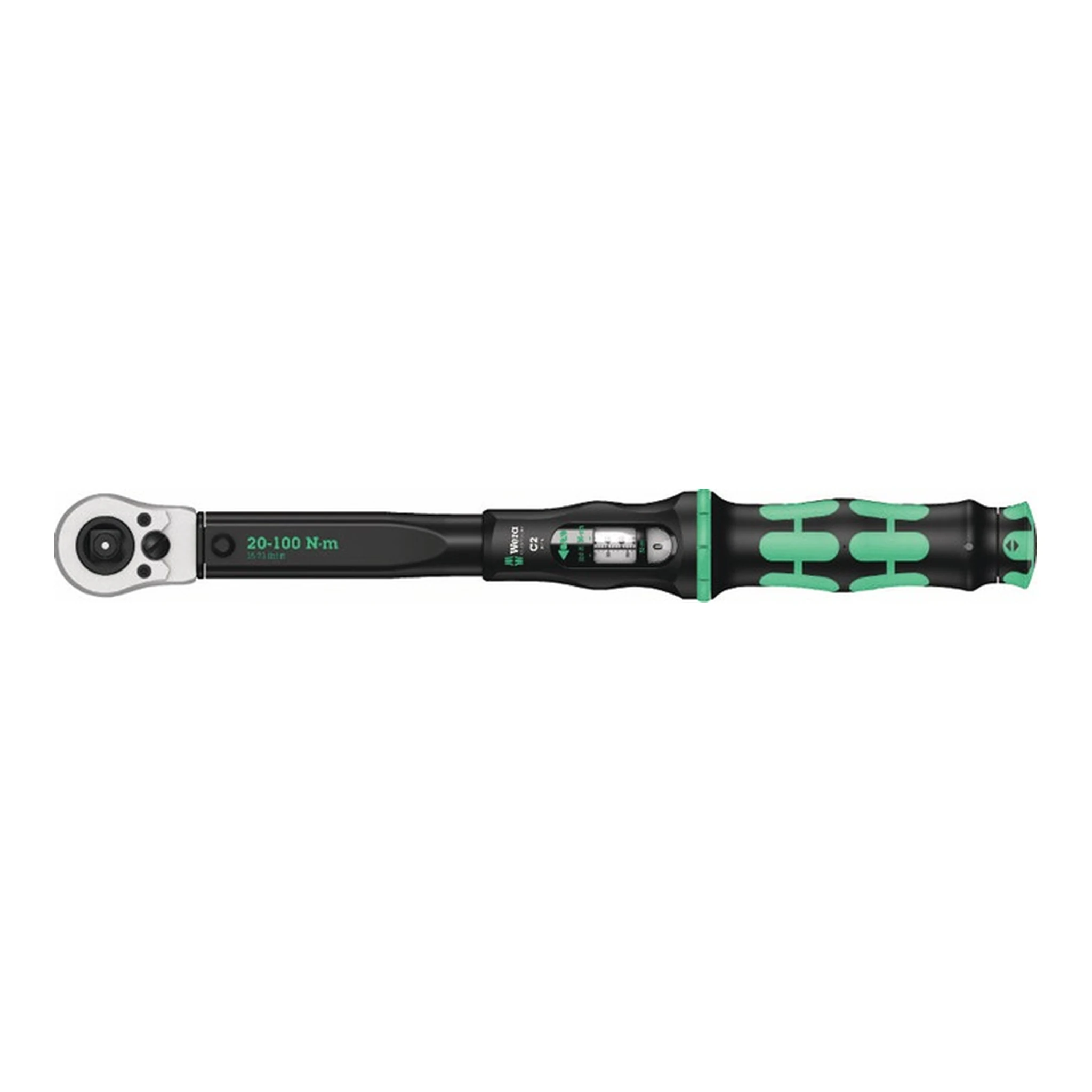 WERA | Drehmomentschlüssel Click-Torque C 2 Push | 1/2 ″ 20 - 100 Nm