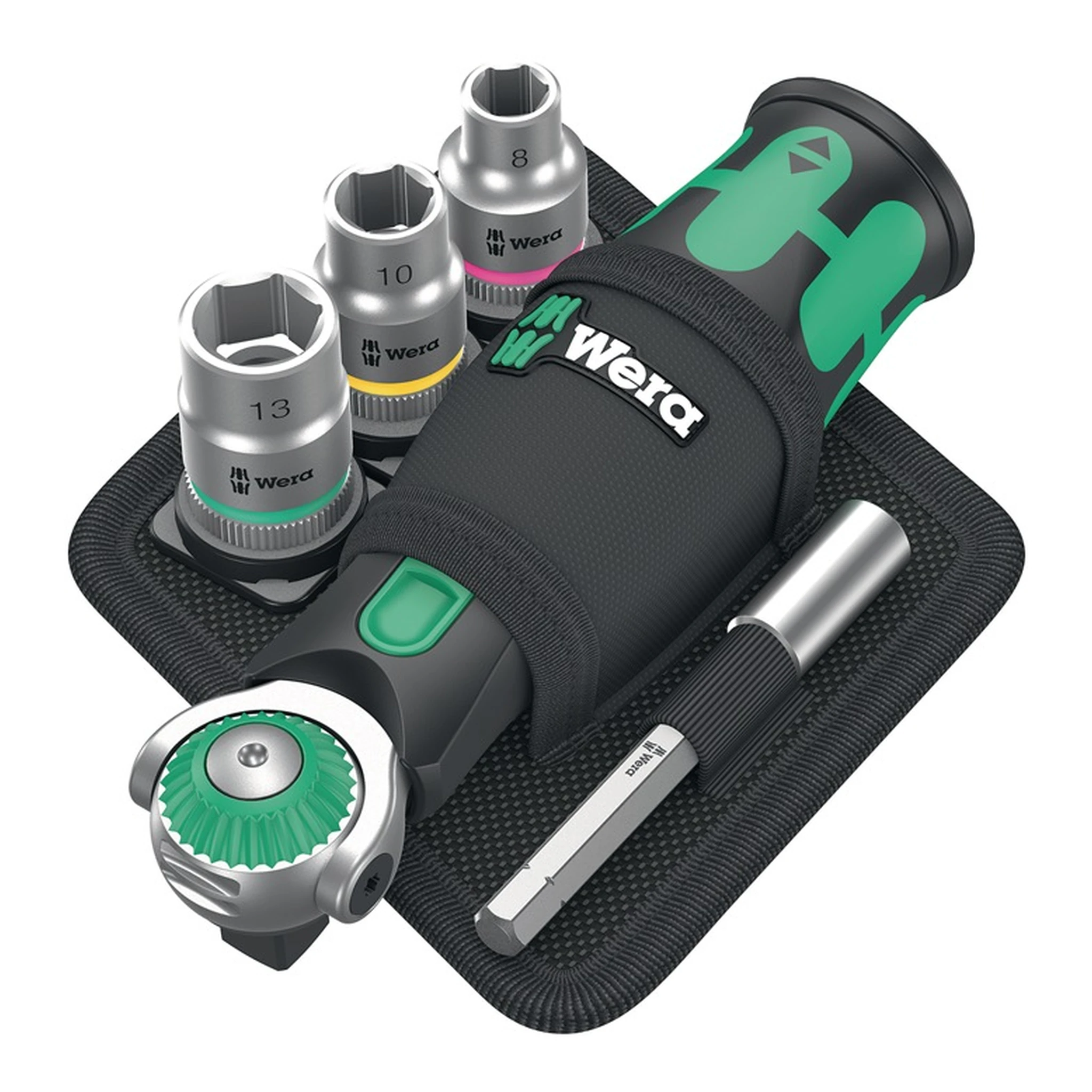 WERA | Steckschlüssel-Satz 8009 Zyklop Pocket Set 2 | 19-teilig 3/8″ + 1/4 ″