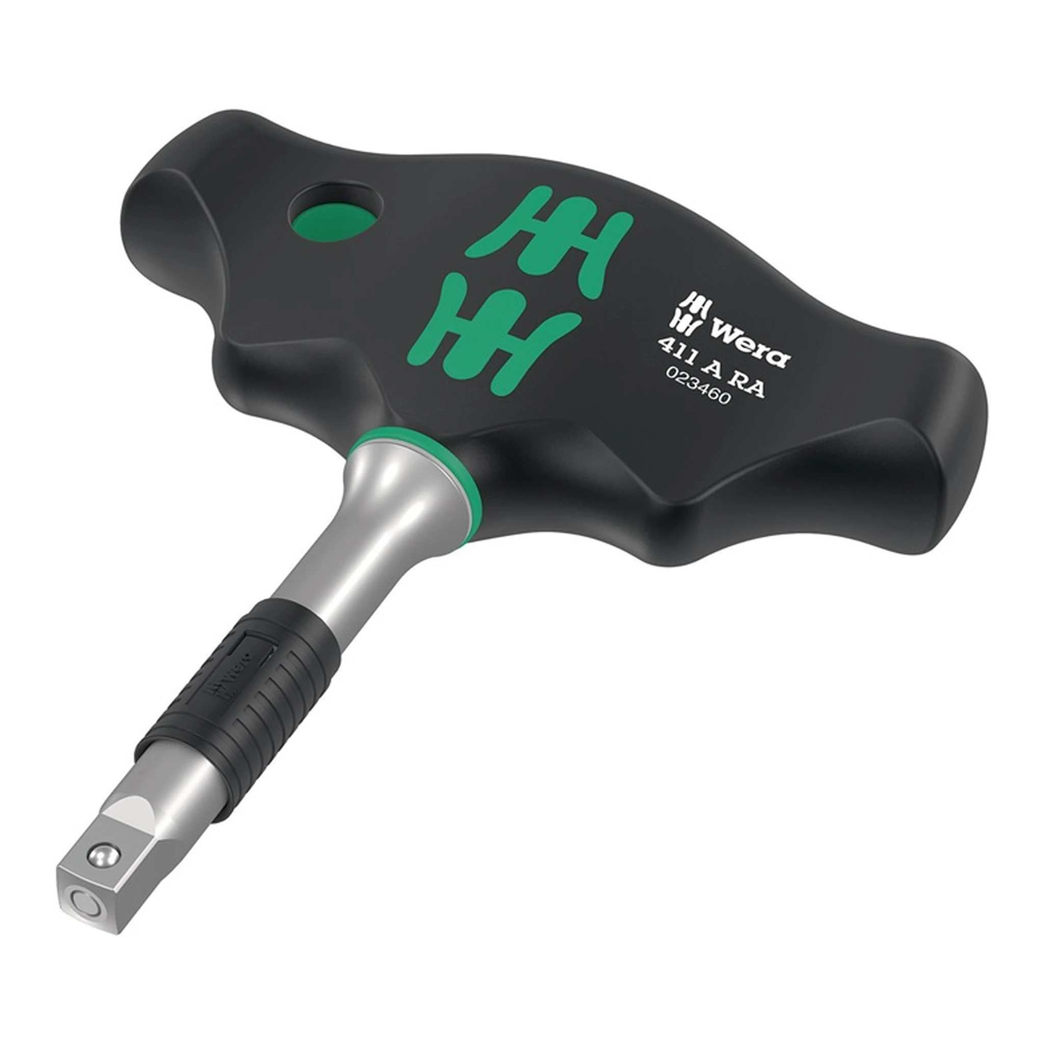 WERA | Hebelumschaltknarre 411 A RA Quergriff | 1/4 ″ Zähne 80 Länge 89 mm