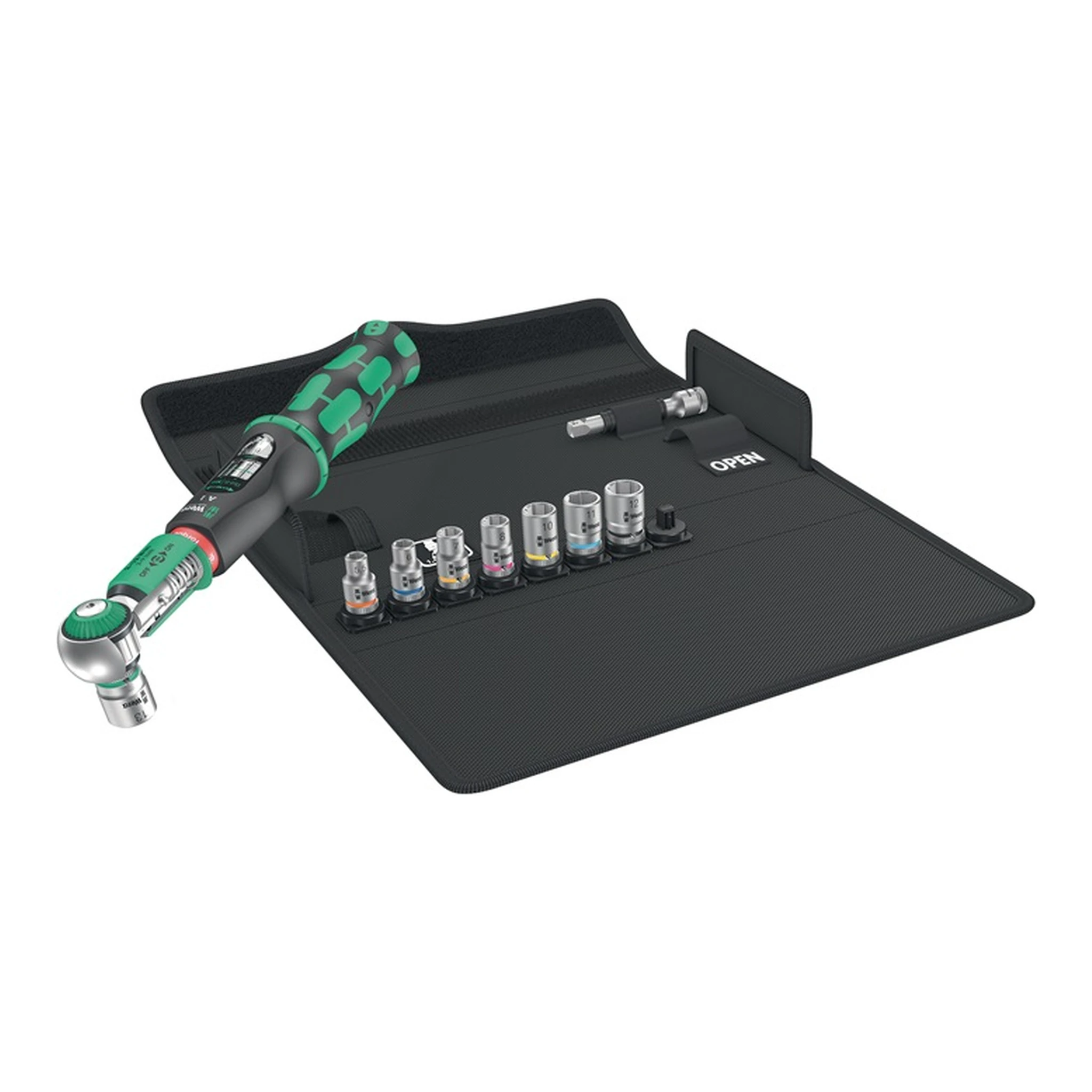 WERA | Drehmomentschlüssel-Set Safe-Torque | 10-teilig 2 - 12 Nm 1/4 ″