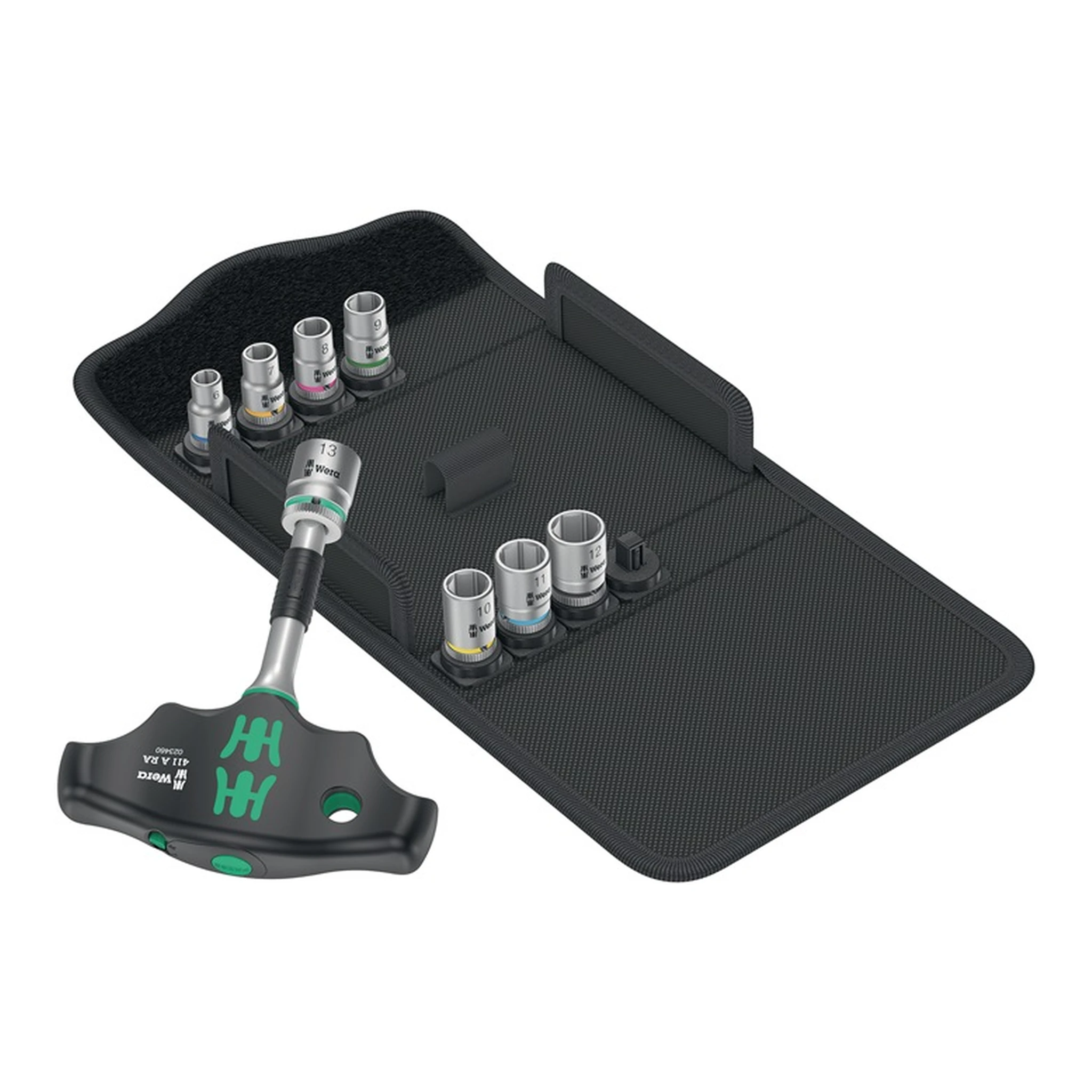 WERA | Steckschlüssel-Satz KK 400 RA Set 2 | 9-teilig 1/4 ″