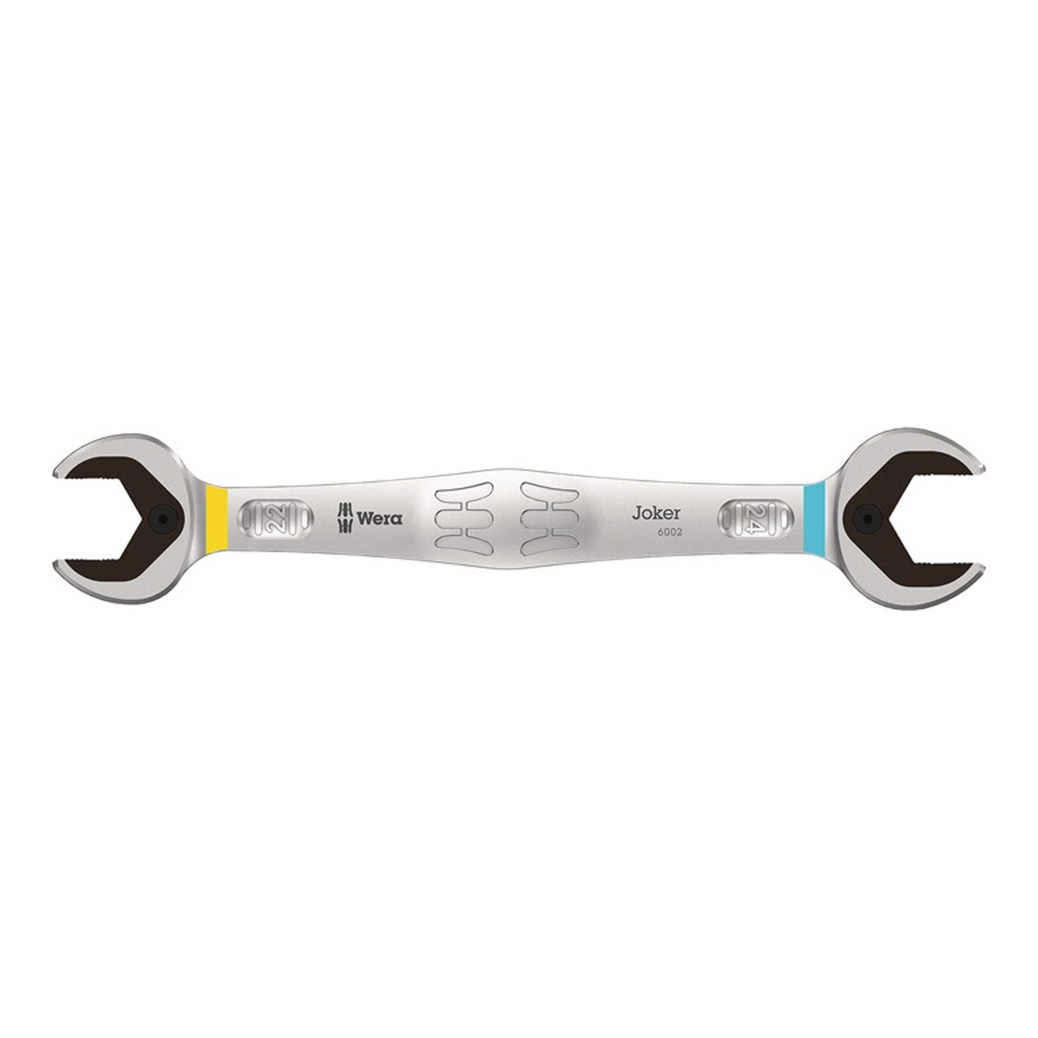 WERA | Doppelmaulschlüssel 6002 Joker | 22 x 24 mm Länge 261 mm matt verchromt